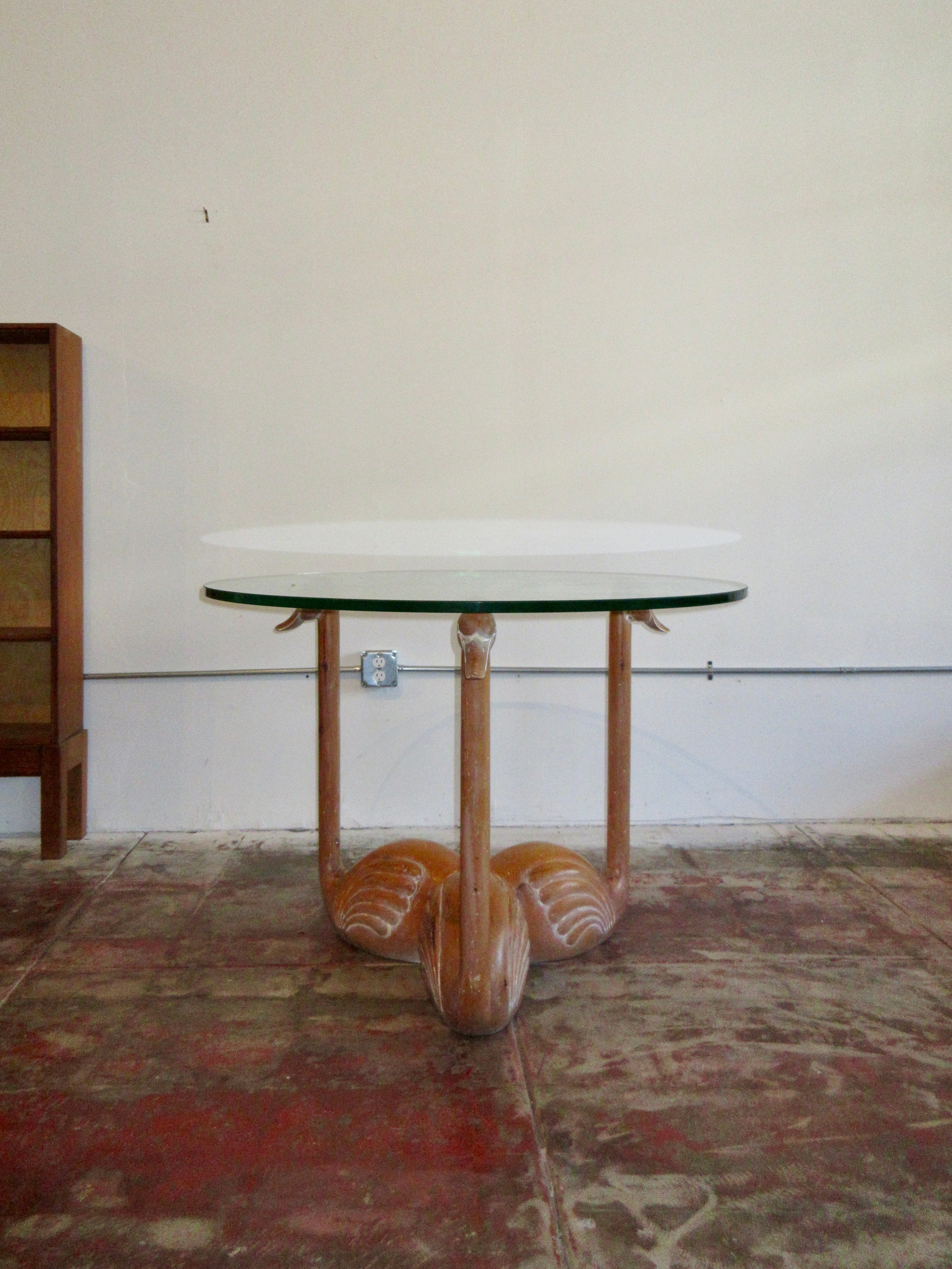 1960’s Swan Dining Table in Carved Solid Oak, Studio A, France