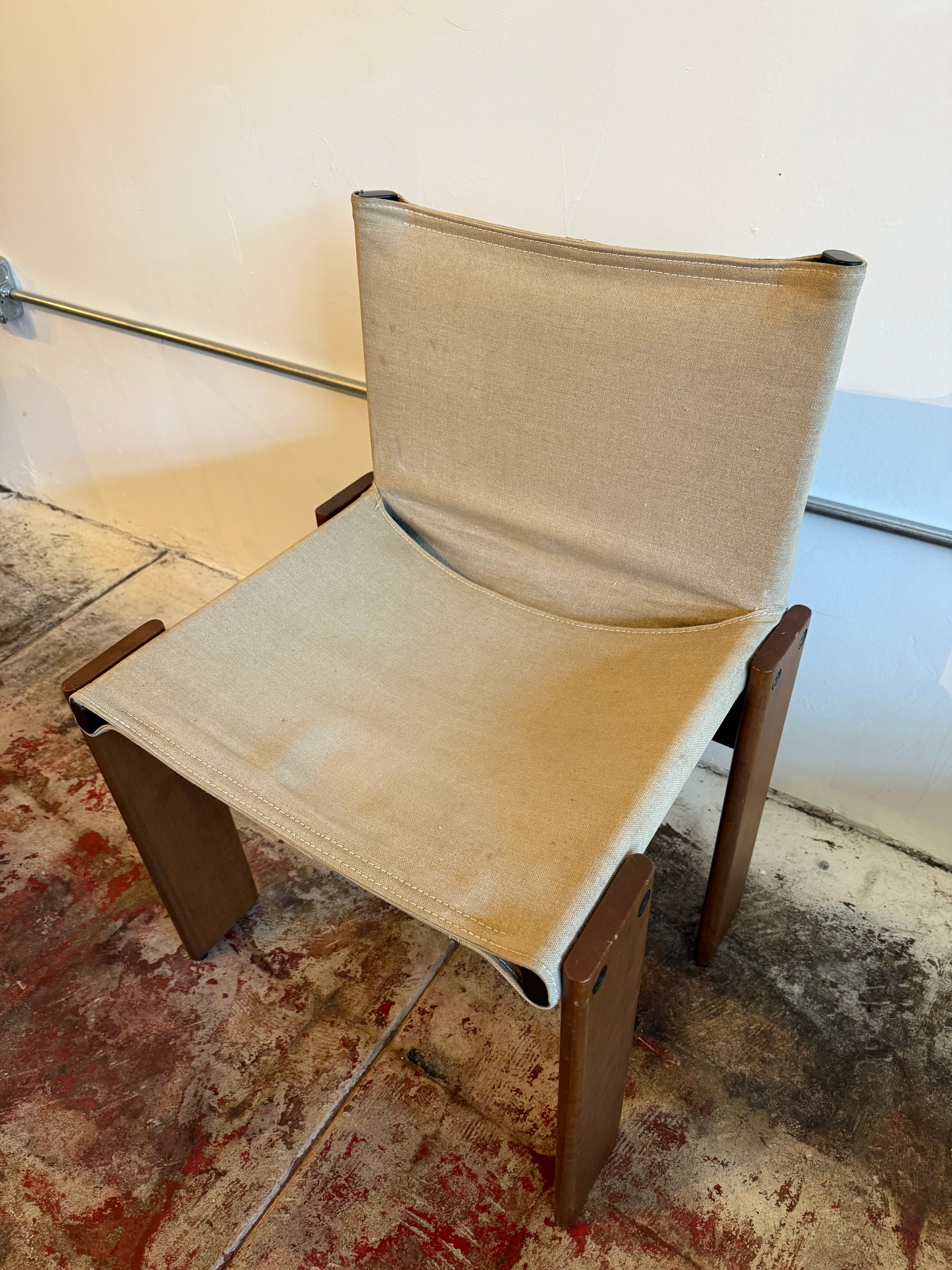 1970’s Afra & Tobia Scarpa Monk Chairs for Molteni