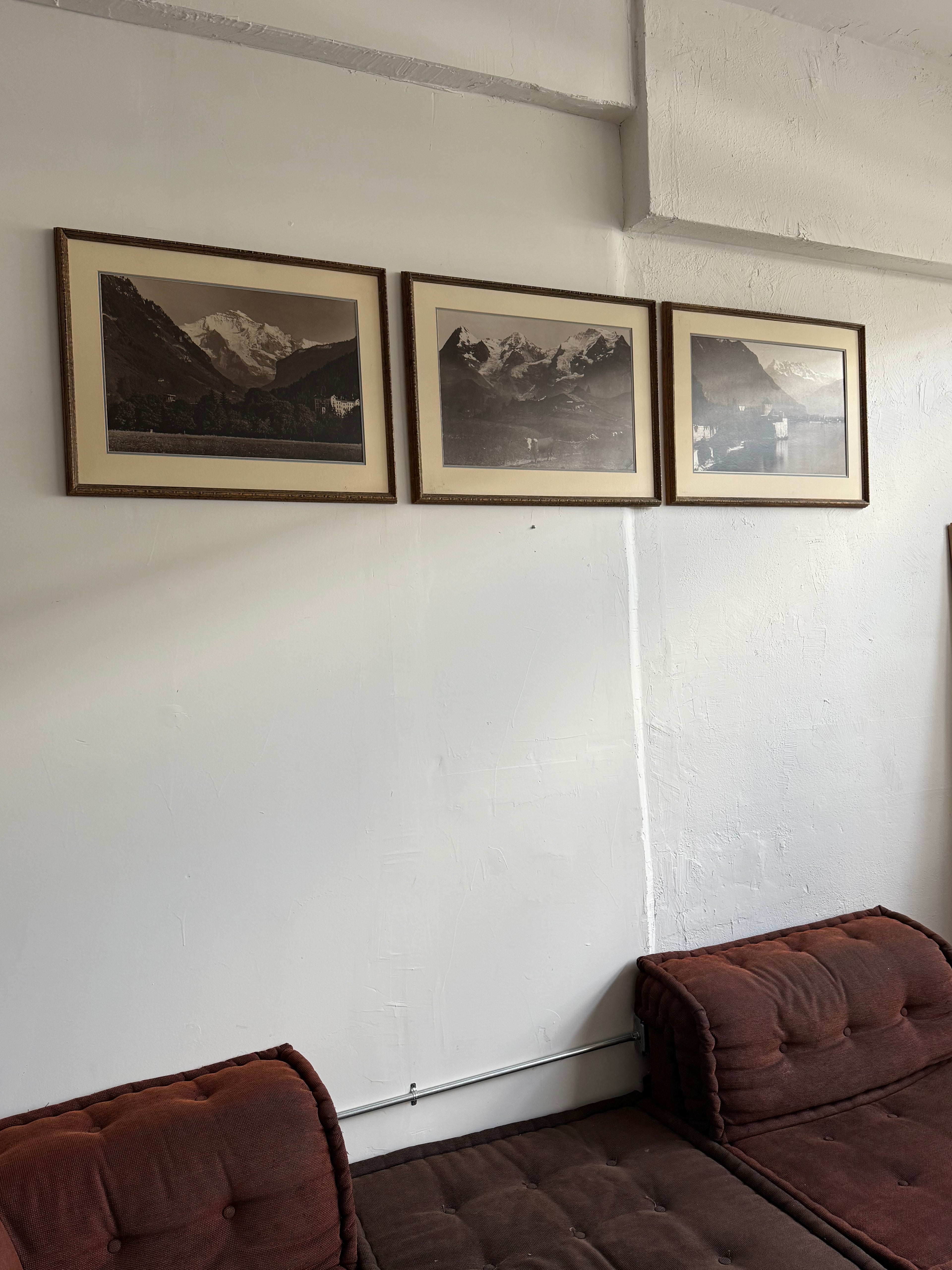 1930’s Blind Stamped Black and White Photographs of Switzerland by Adolph Braun