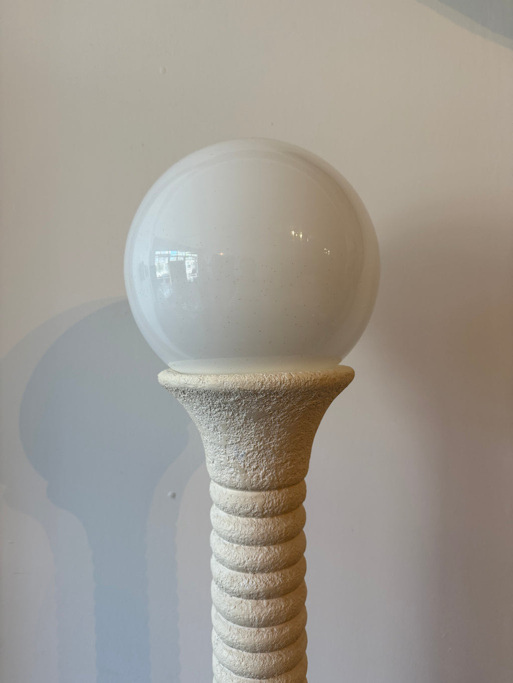 1980’s Italian Ribbed Pilar Floor Lamp by Relco Milano