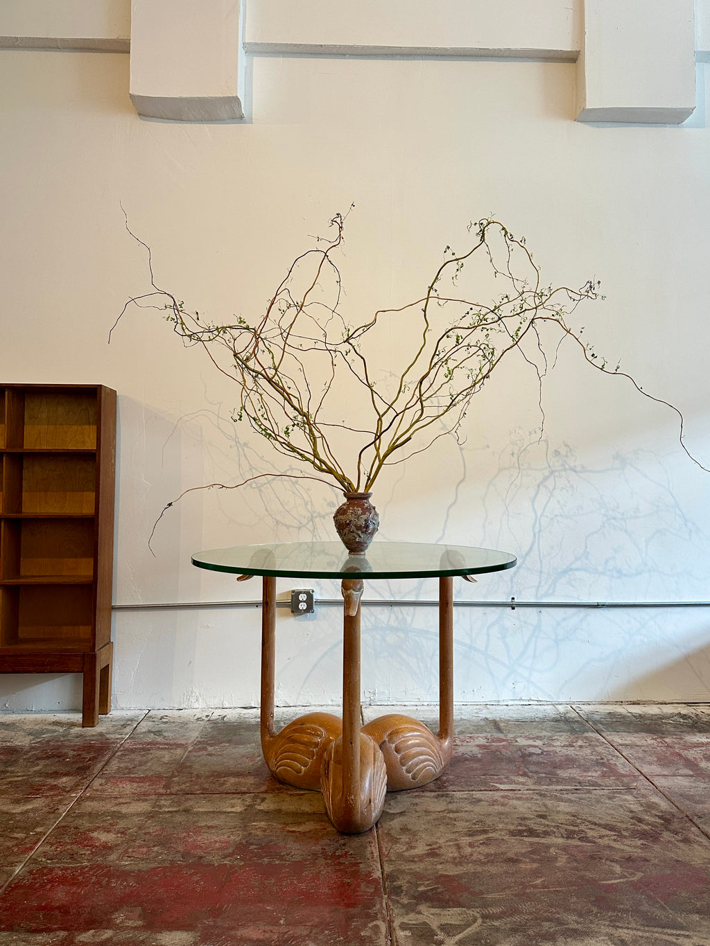 1960’s Swan Dining Table in Carved Solid Oak, Studio A, France