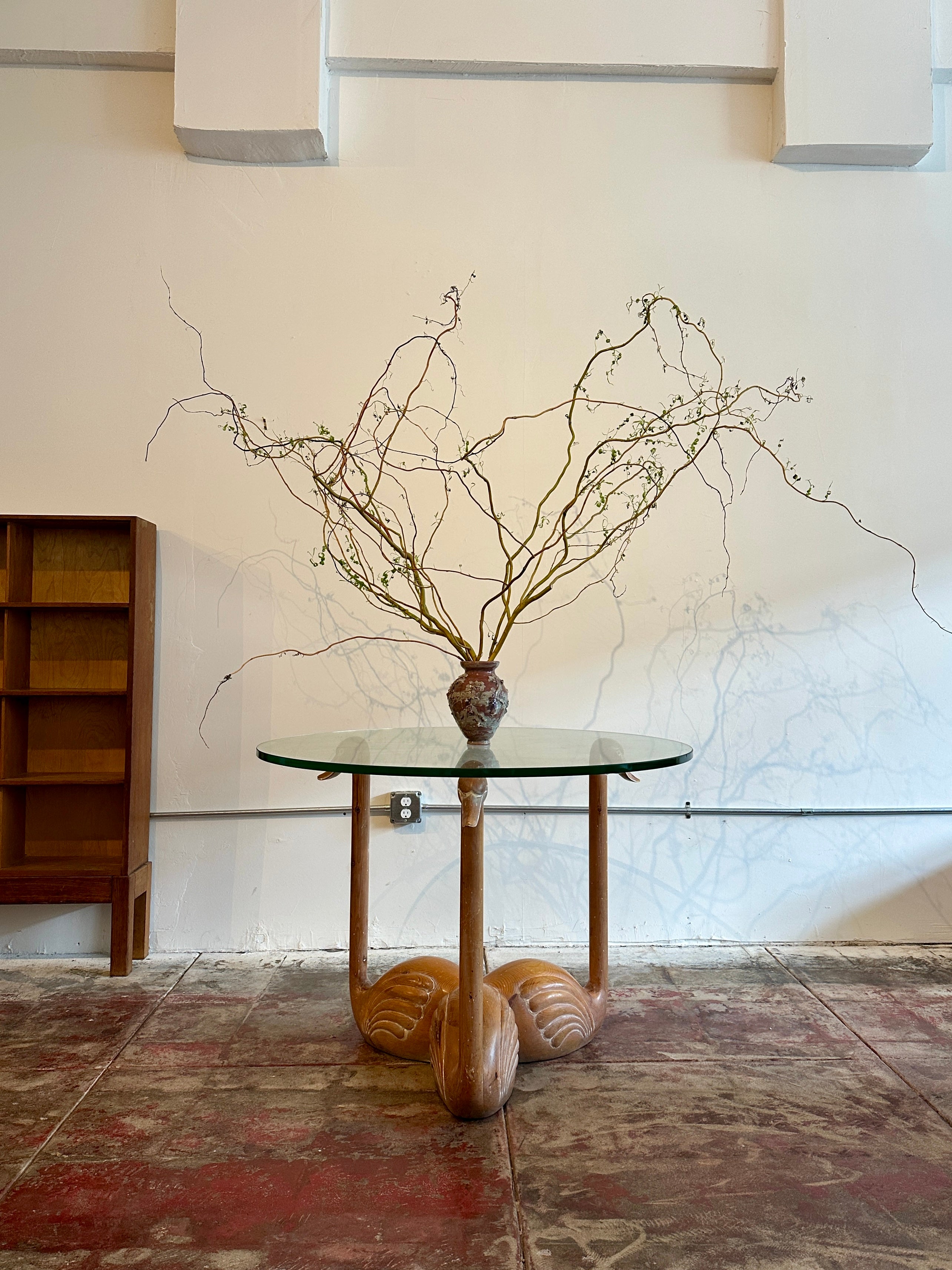 1960’s Swan Dining Table in Carved Solid Oak, Studio A, France