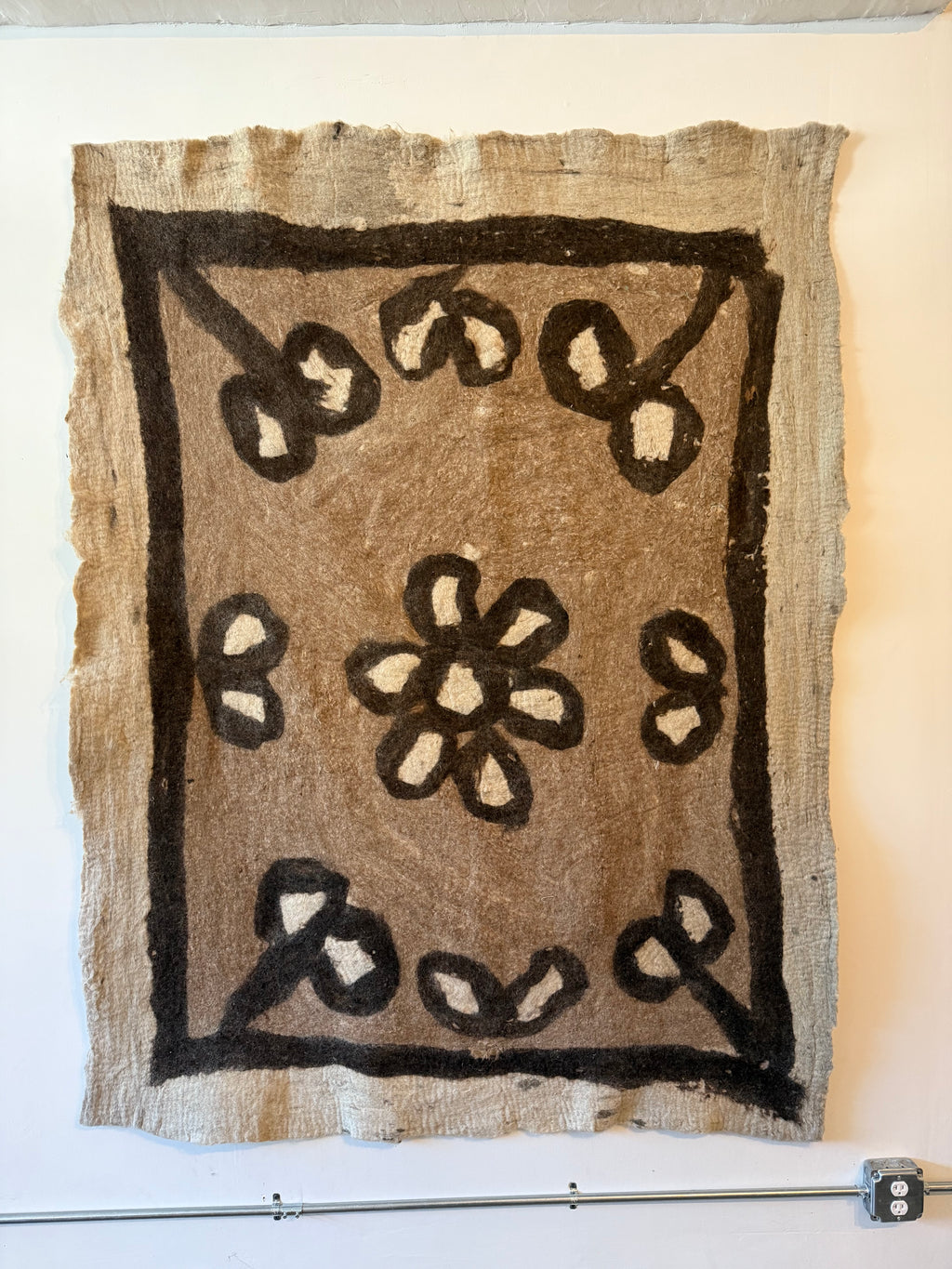 1960’s Iranian Felted Wool Rug