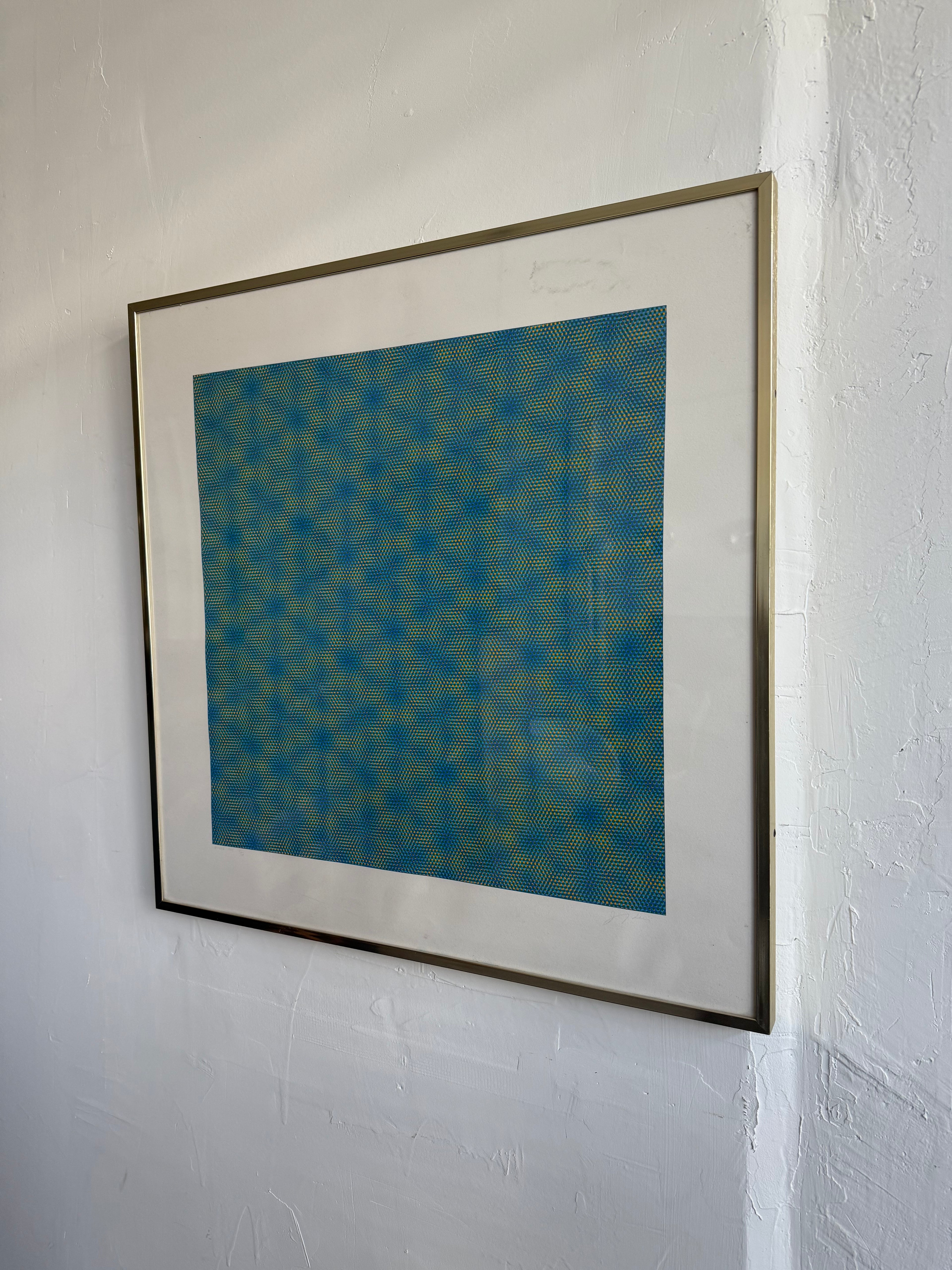 1960’s Josef Levi Geometric Silk Screen