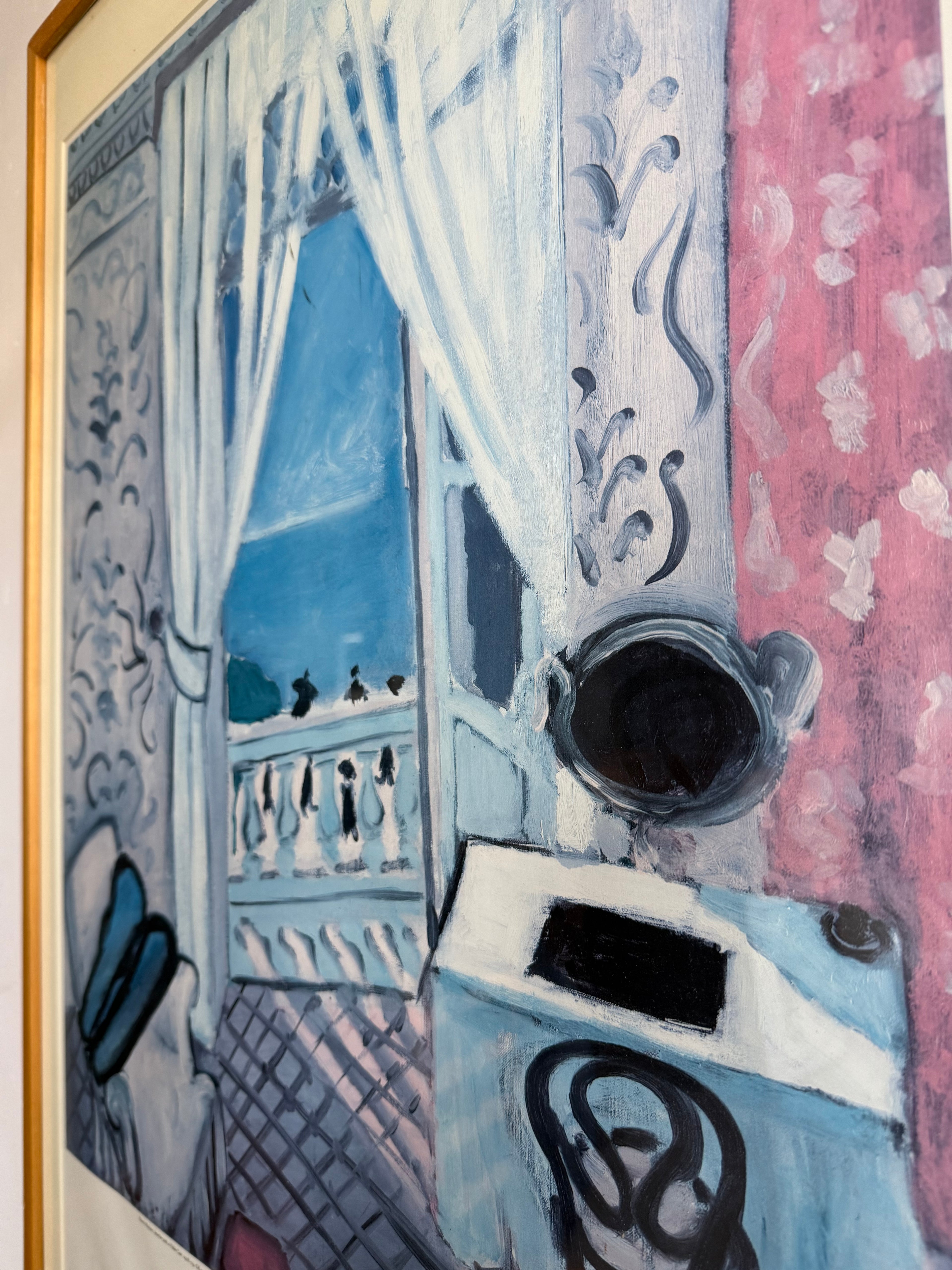 1992 Vintage Henri Matisse MoMA Retrospective Poster “Interior with a Violin Case”