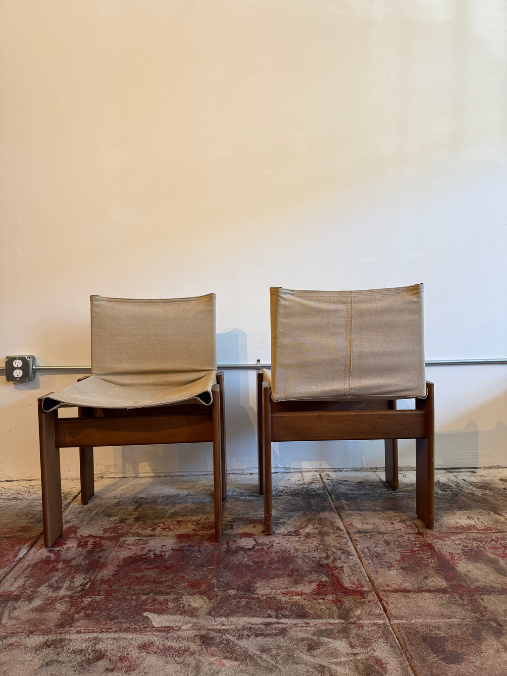 1970’s Afra & Tobia Scarpa Monk Chairs for Molteni