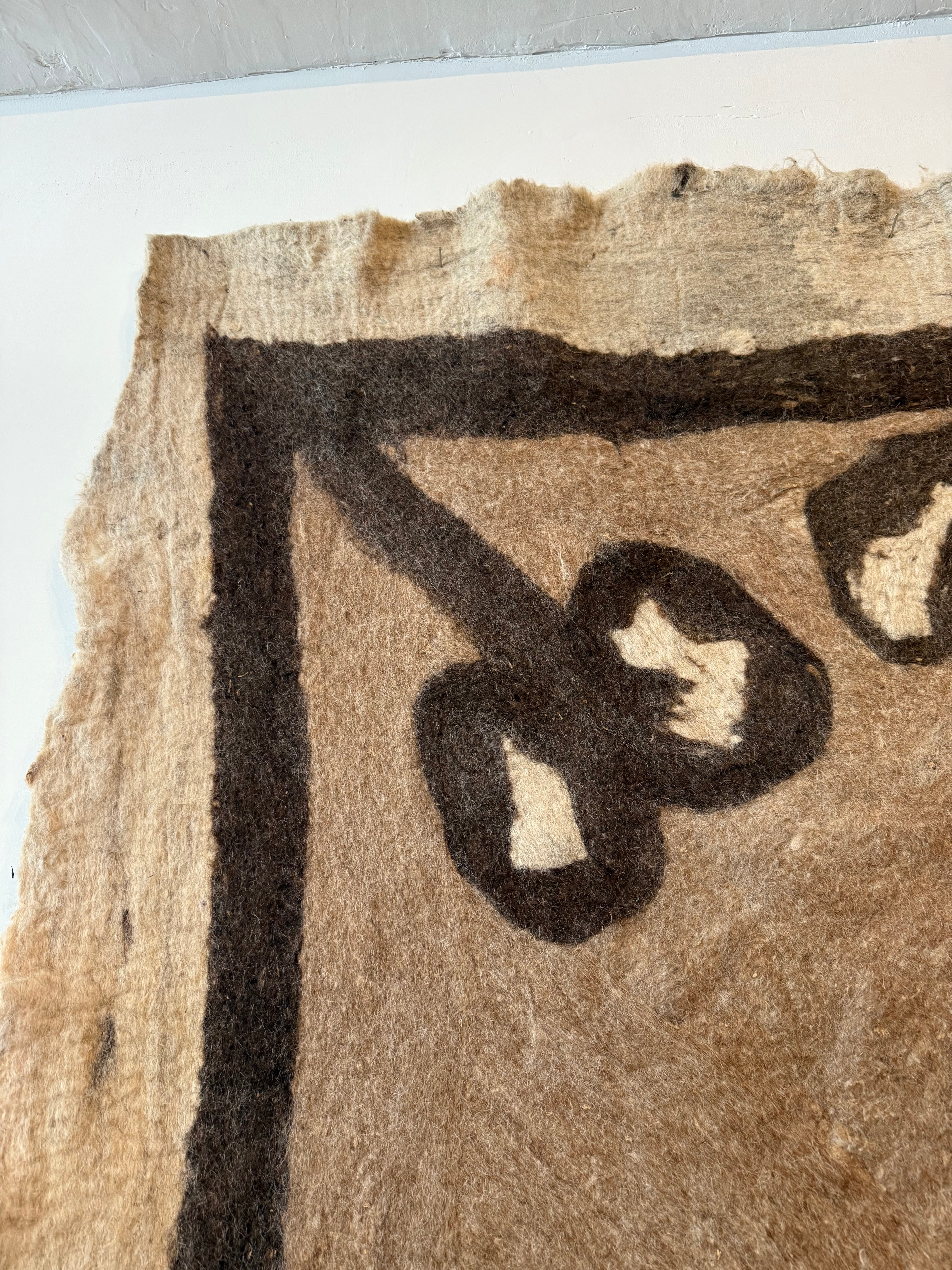 1960’s Iranian Felted Wool Rug