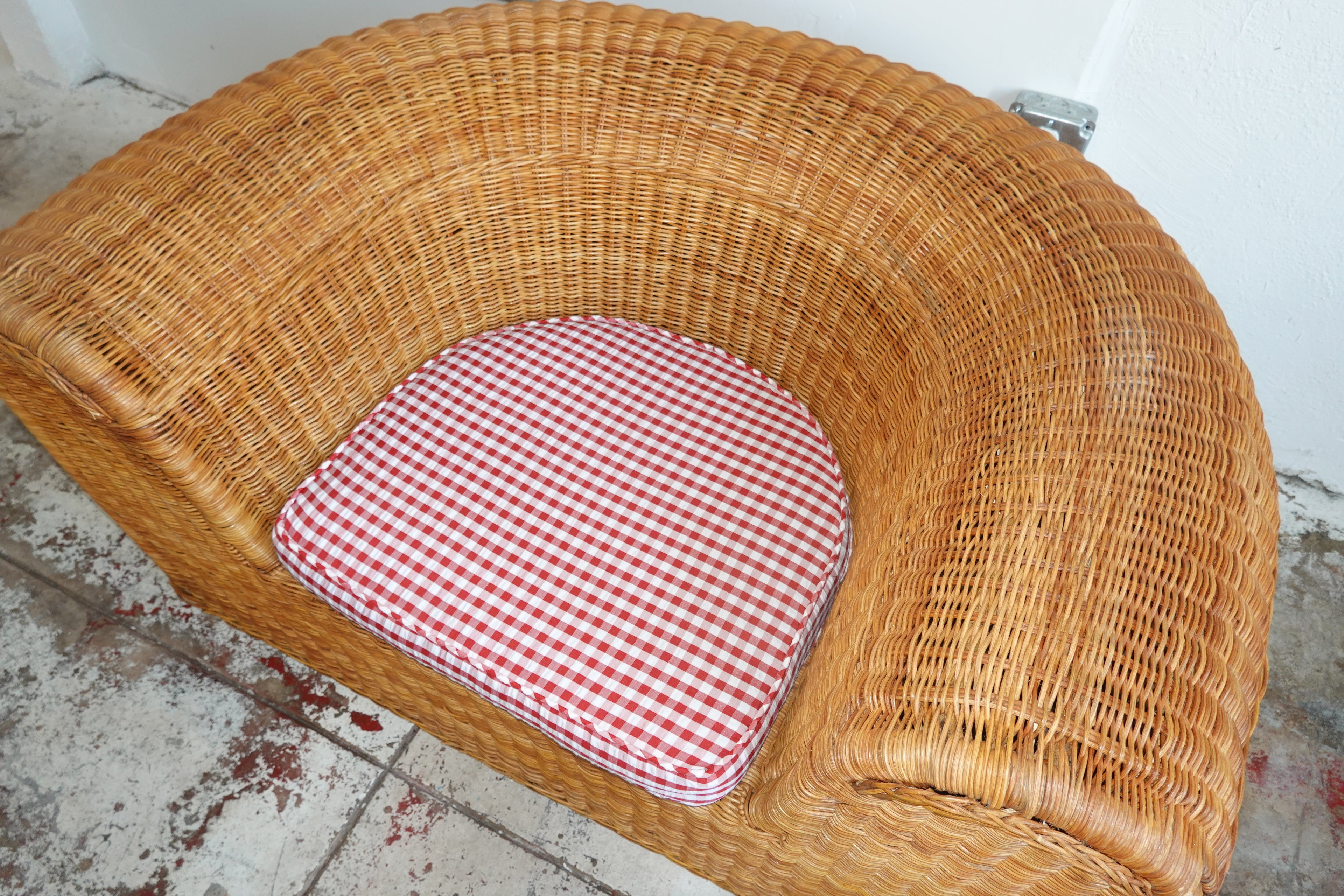 1960s Eero Aarnio Rattan Lounge Chair