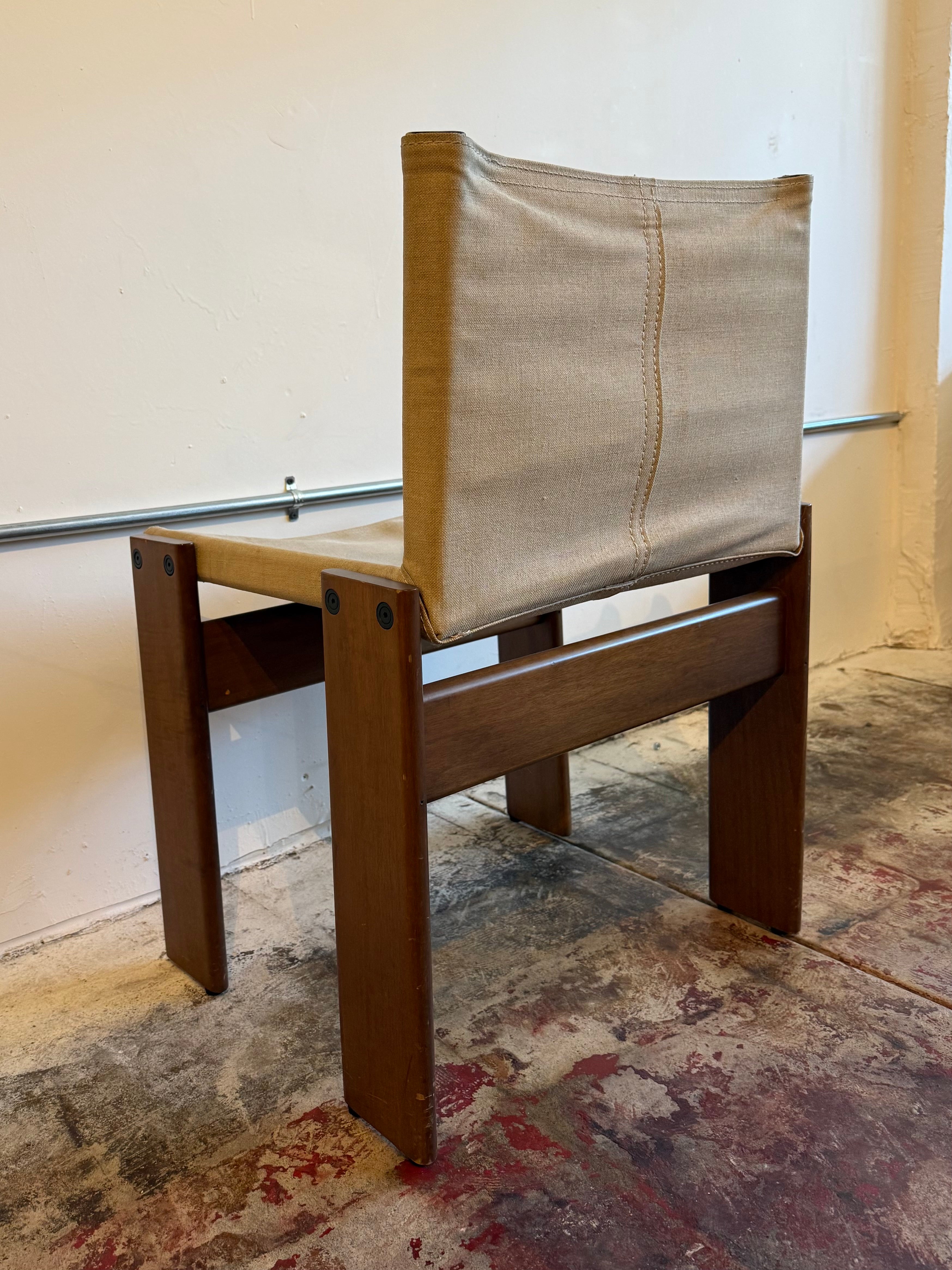1970’s Afra & Tobia Scarpa Monk Chairs for Molteni