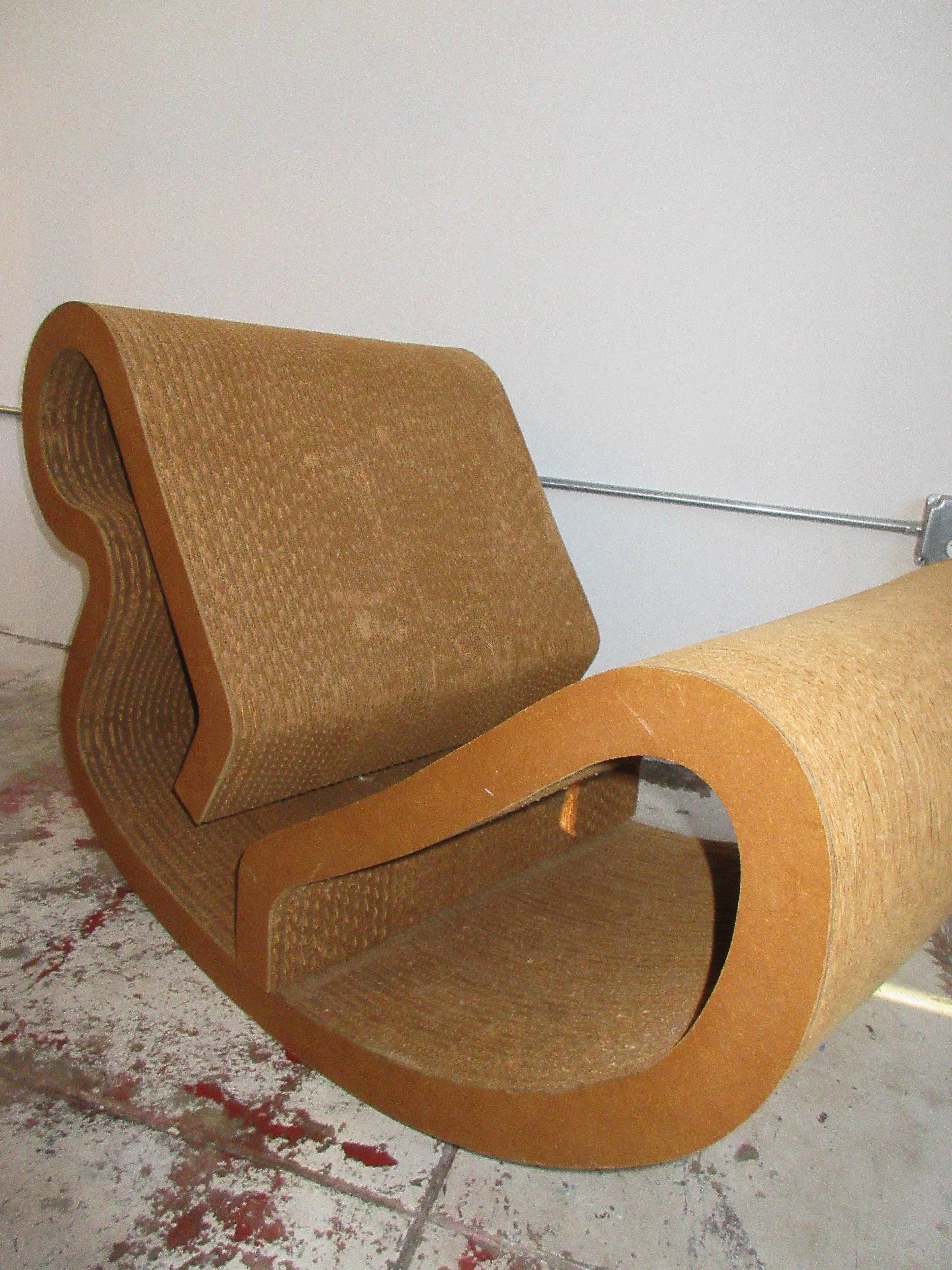 1970s Frank Gehry Easy Edges Body Contour Rocker Chair