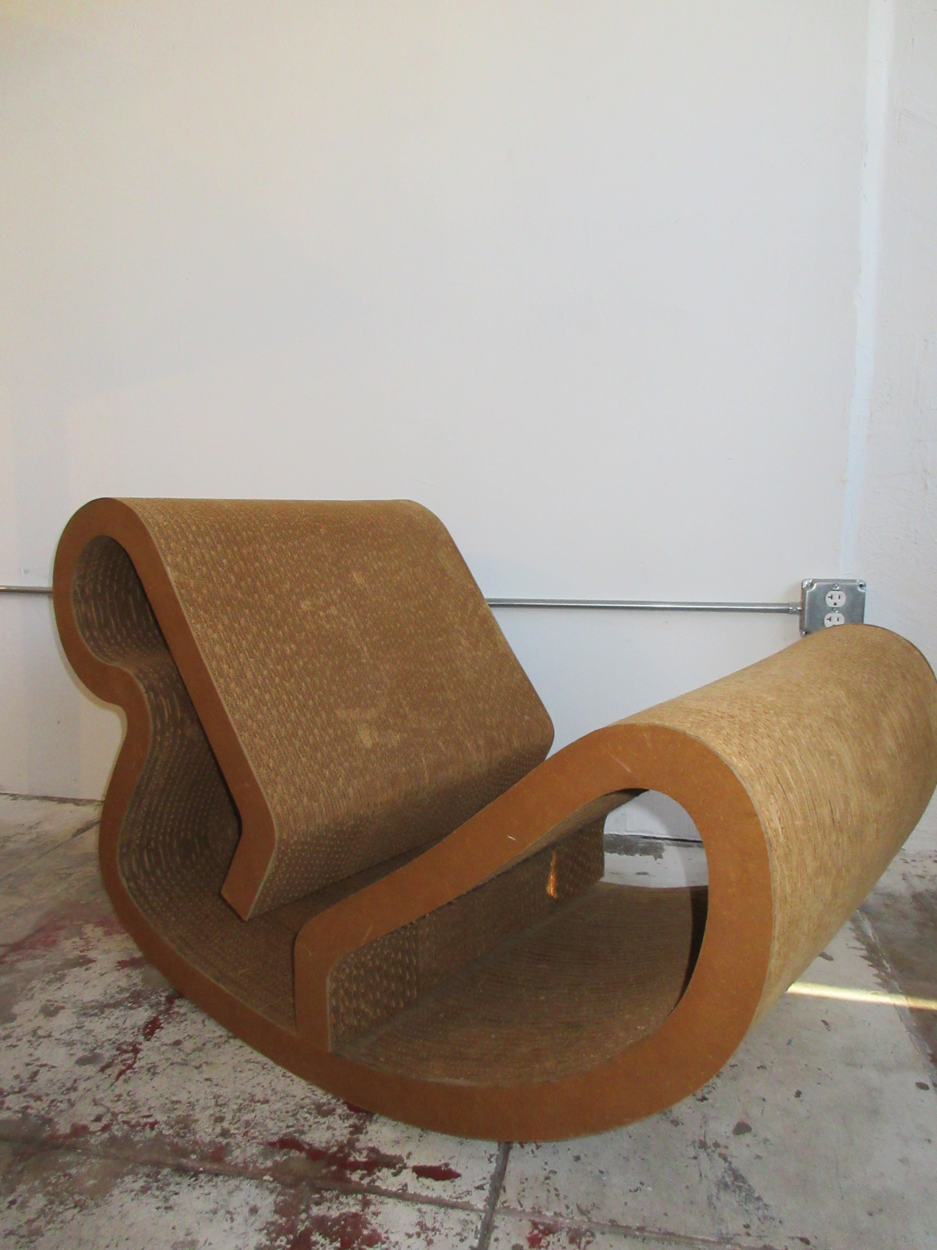 1970s Frank Gehry Easy Edges Body Contour Rocker Chair