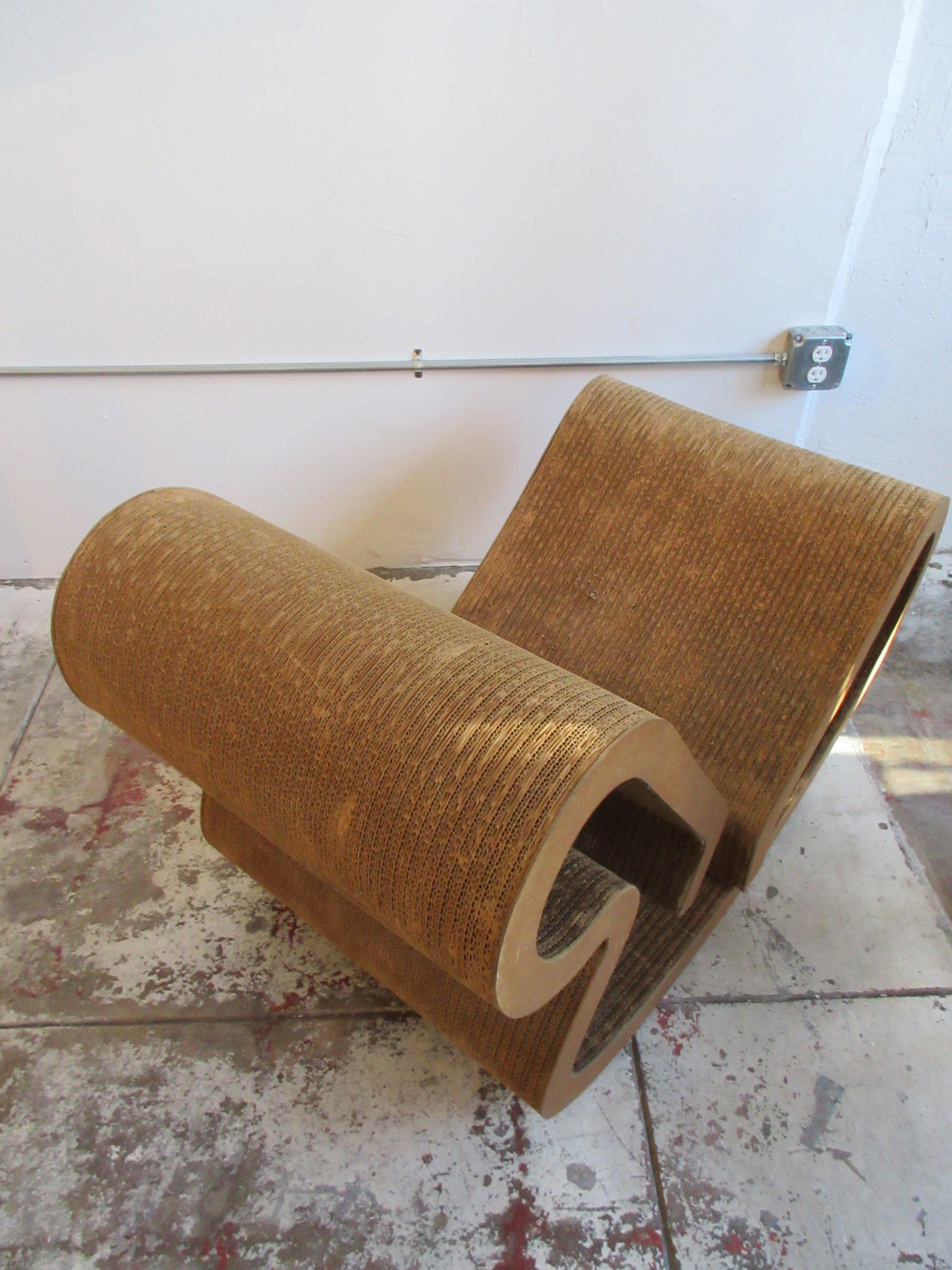 1970s Frank Gehry Easy Edges Body Contour Rocker Chair