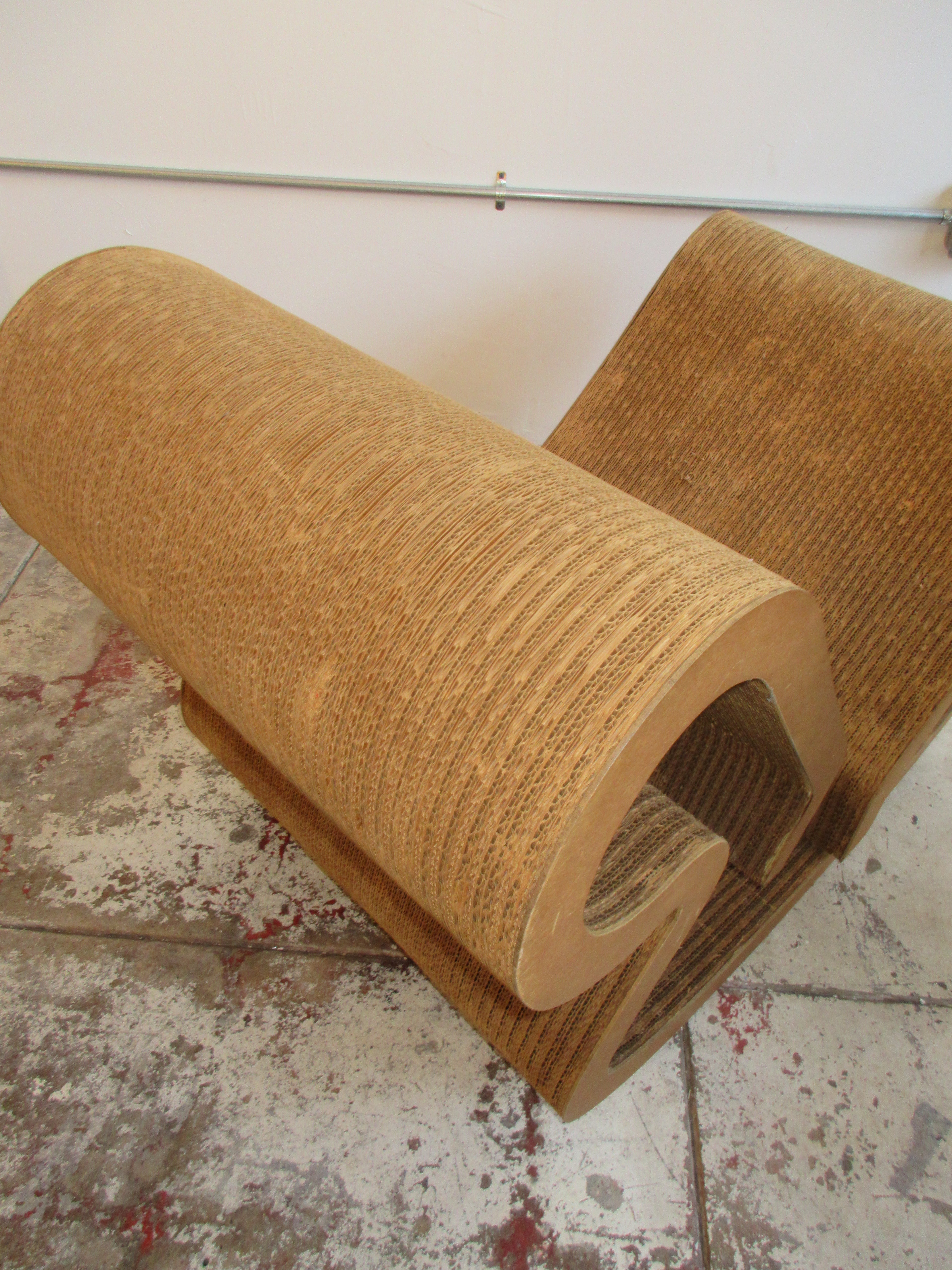 1970s Frank Gehry Easy Edges Body Contour Rocker Chair