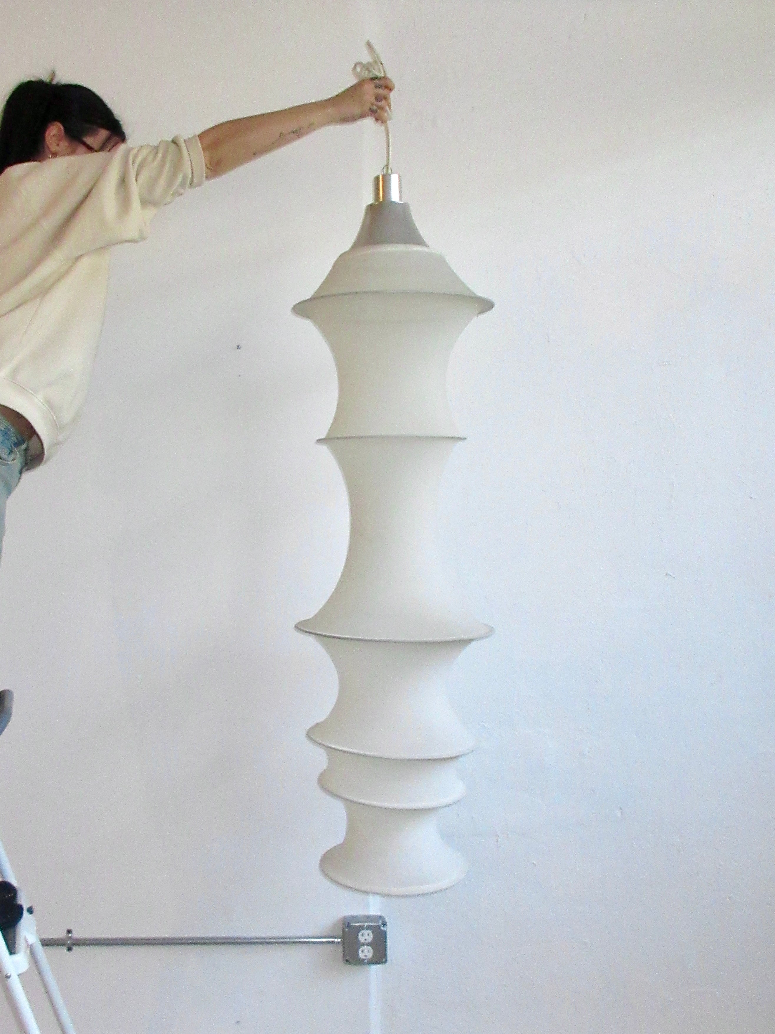 1964 Falkland Suspension Lamp by Bruno Munari