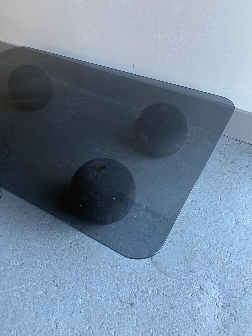1980s Smoked Glass Coffee Table