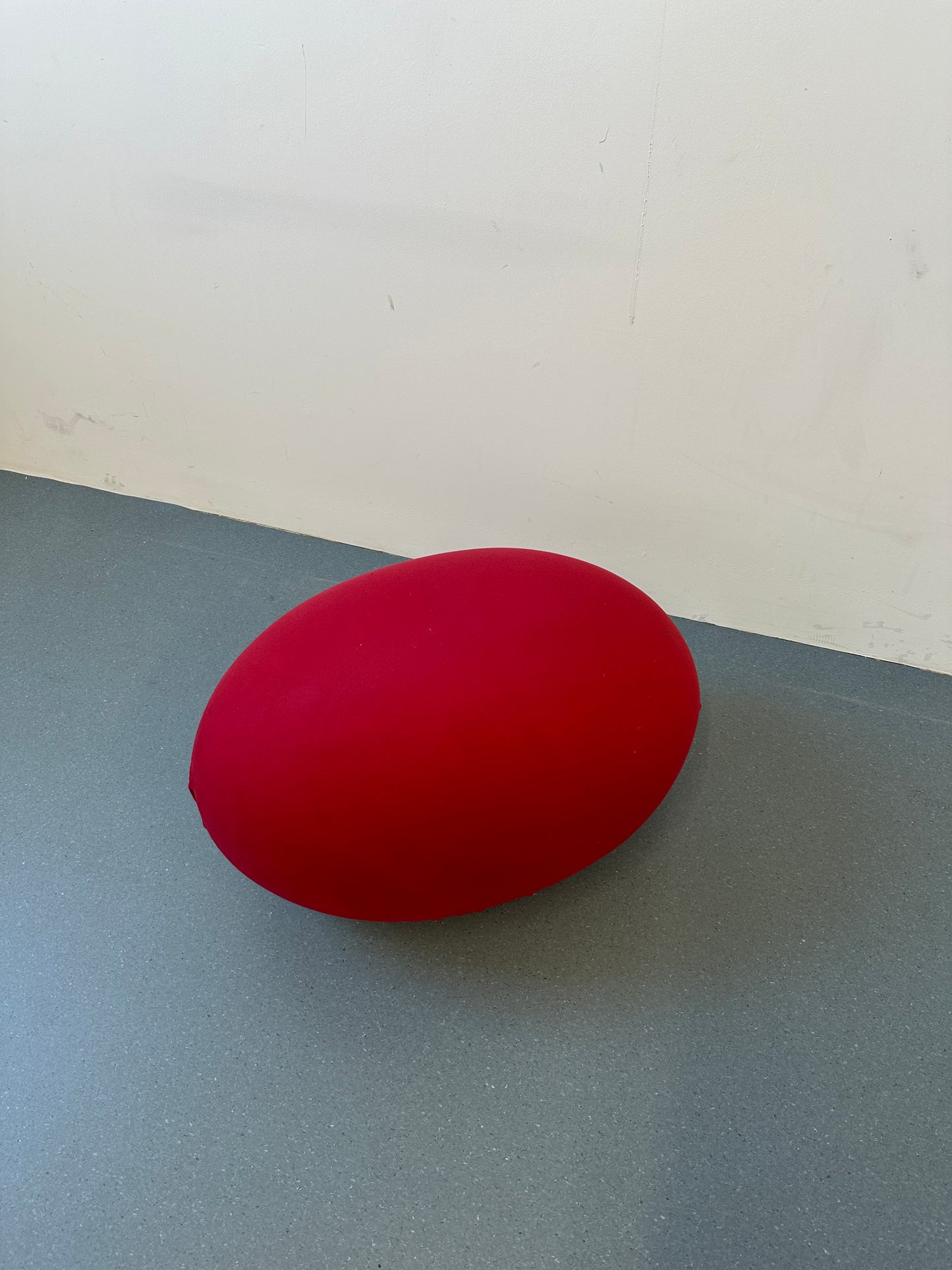 Early 2000s Baleri Italia Tato & Tatone Red Pouf