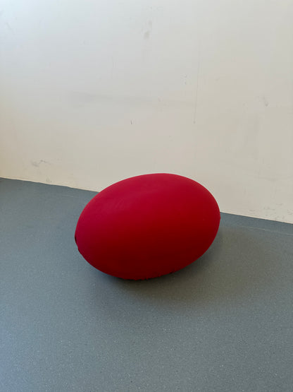 Early 2000s Baleri Italia Tato & Tatone Red Pouf