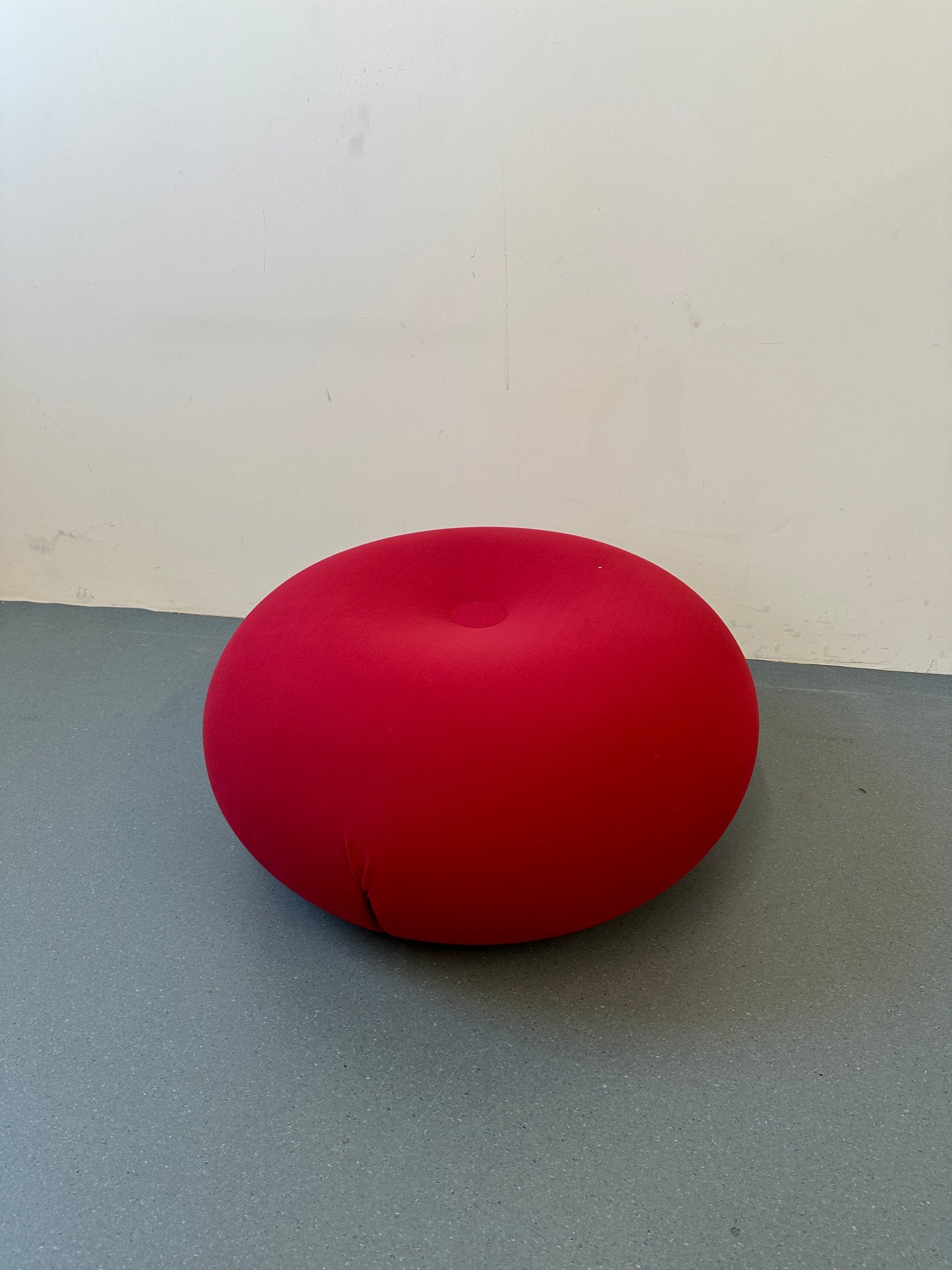 Early 2000s Baleri Italia Tato & Tatone Red Pouf