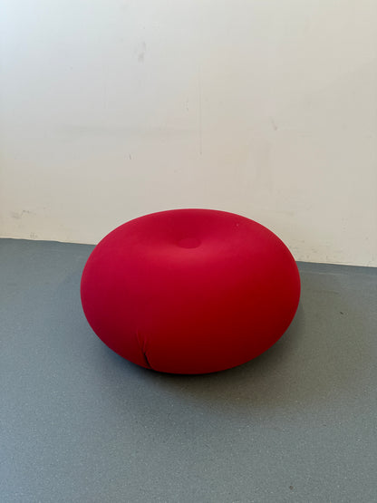 Early 2000s Baleri Italia Tato & Tatone Red Pouf