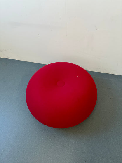 Early 2000s Baleri Italia Tato & Tatone Red Pouf