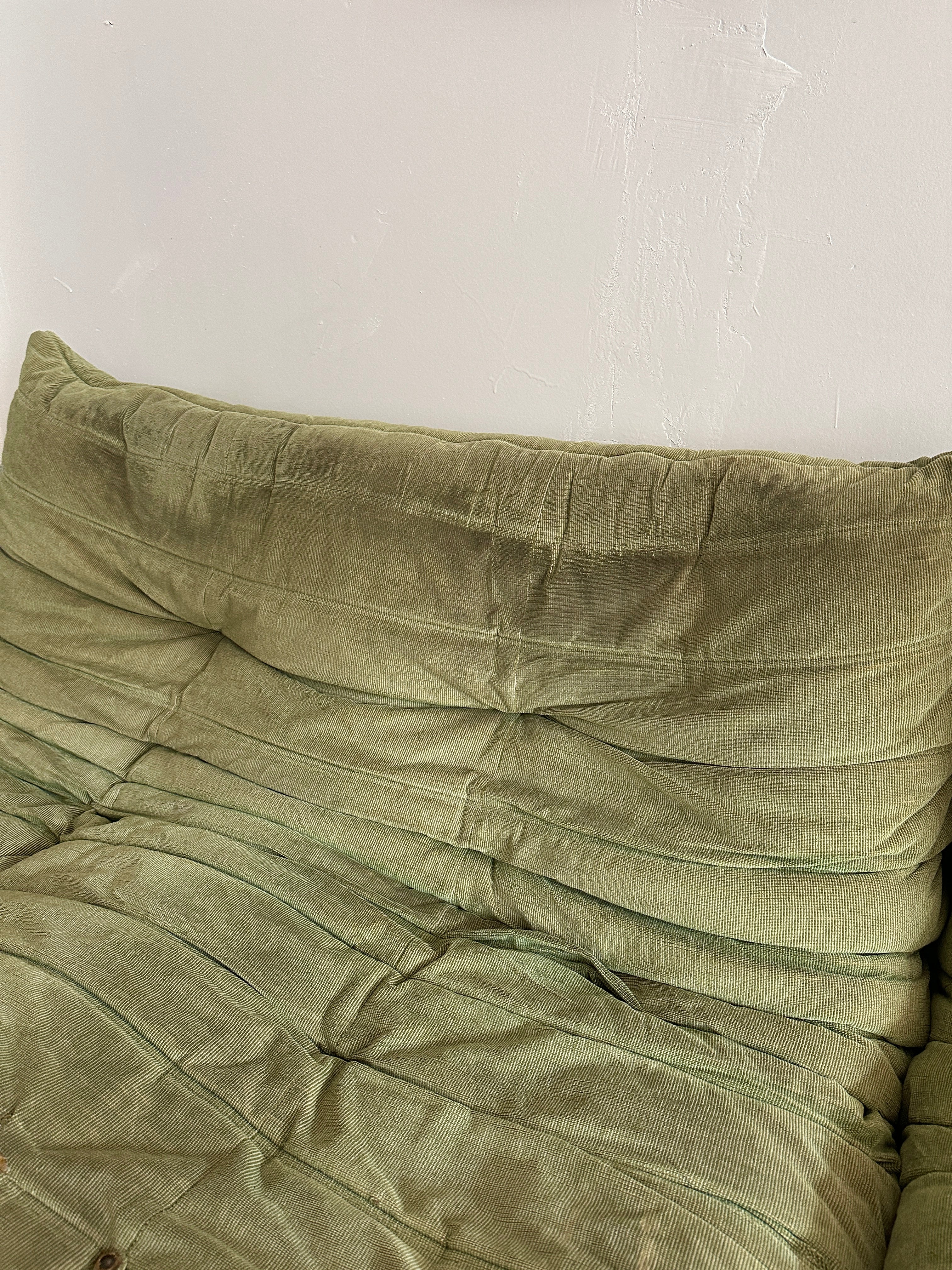 1970s Ligne Roset Togo Loveseat x2 & Ottoman