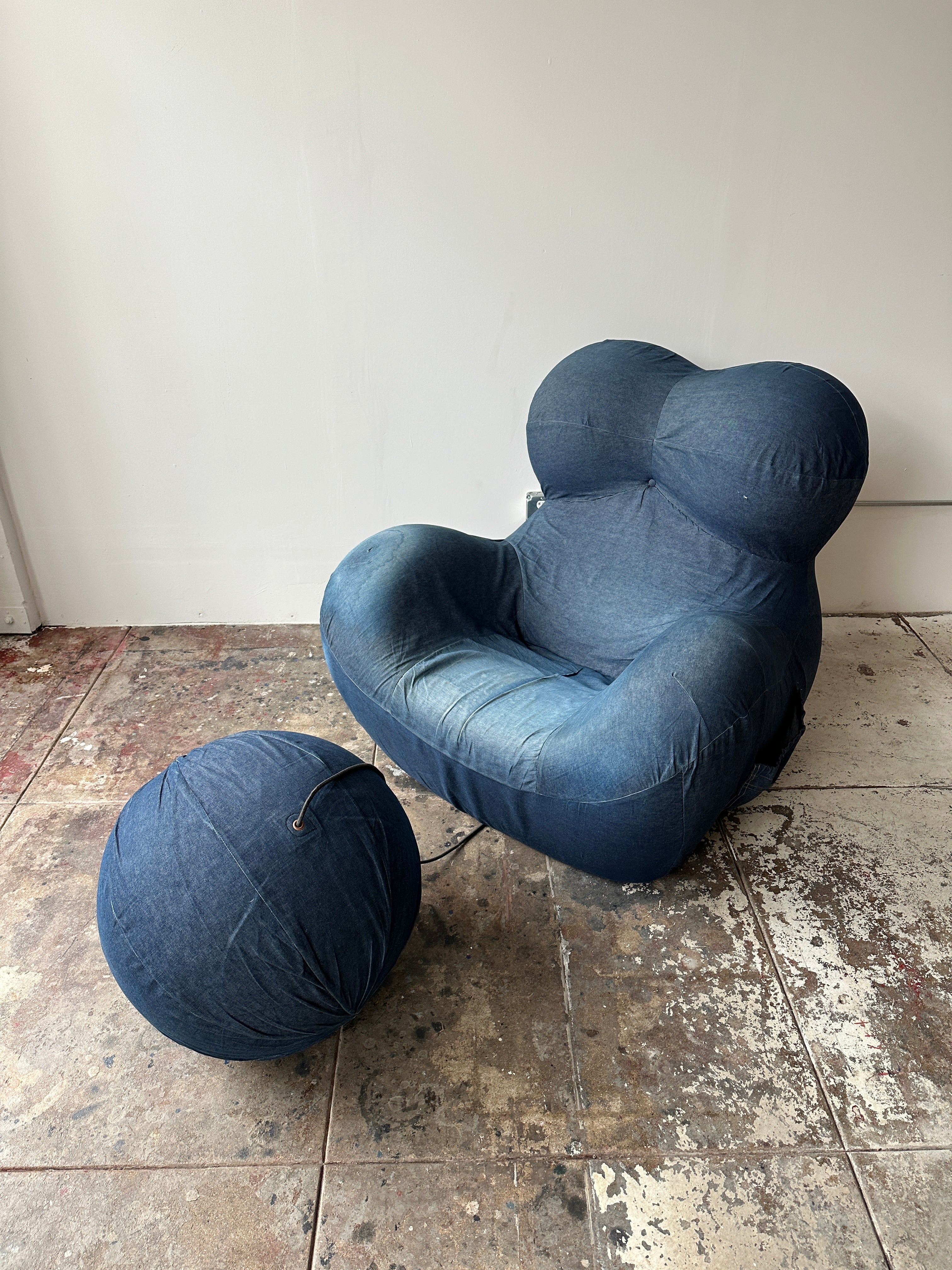 2000s Gaetano Pesce La Mamma UP5 Armchair & UP6 Ottoman for B&B Italia