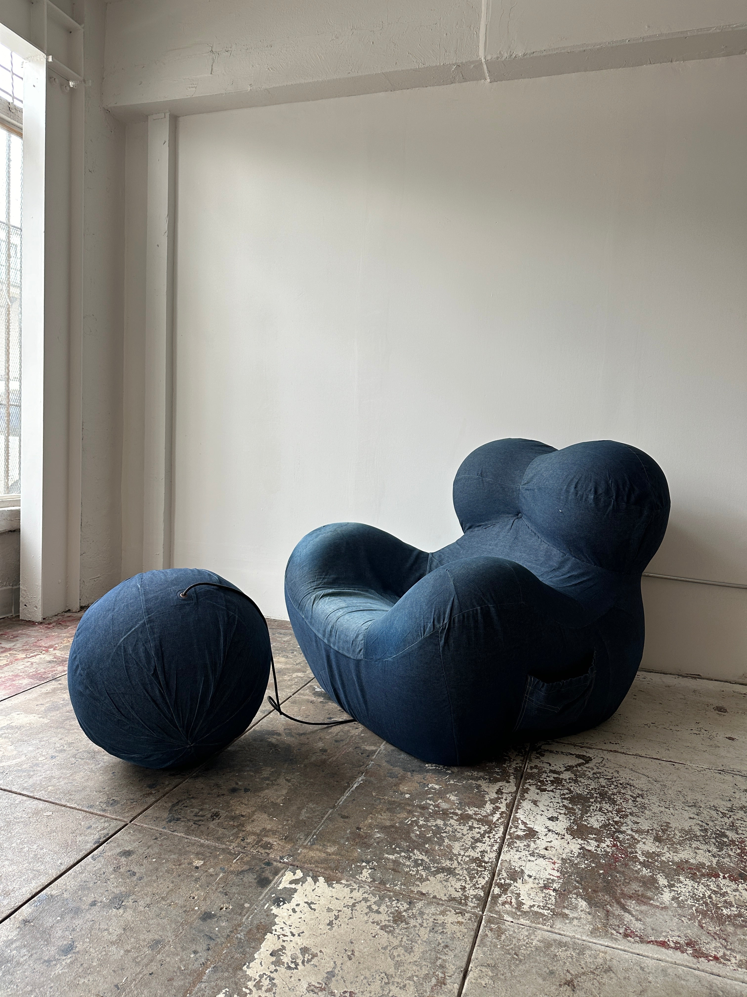 2000s Gaetano Pesce La Mamma UP5 Armchair & UP6 Ottoman for B&B Italia