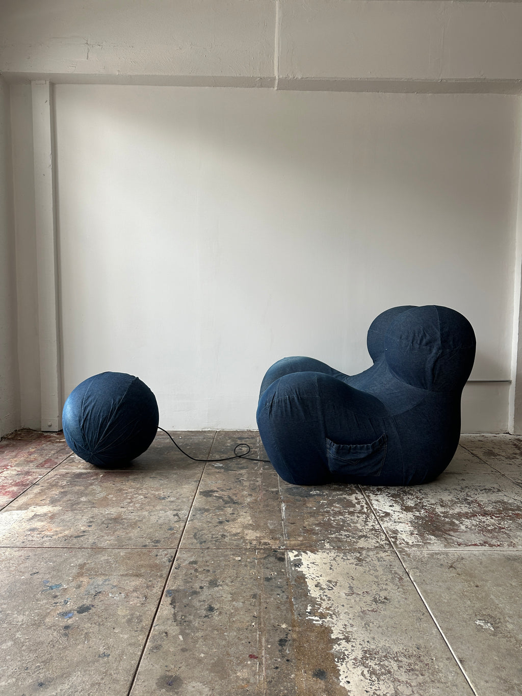 2000s Gaetano Pesce La Mamma UP5 Armchair & UP6 Ottoman for B&B Italia