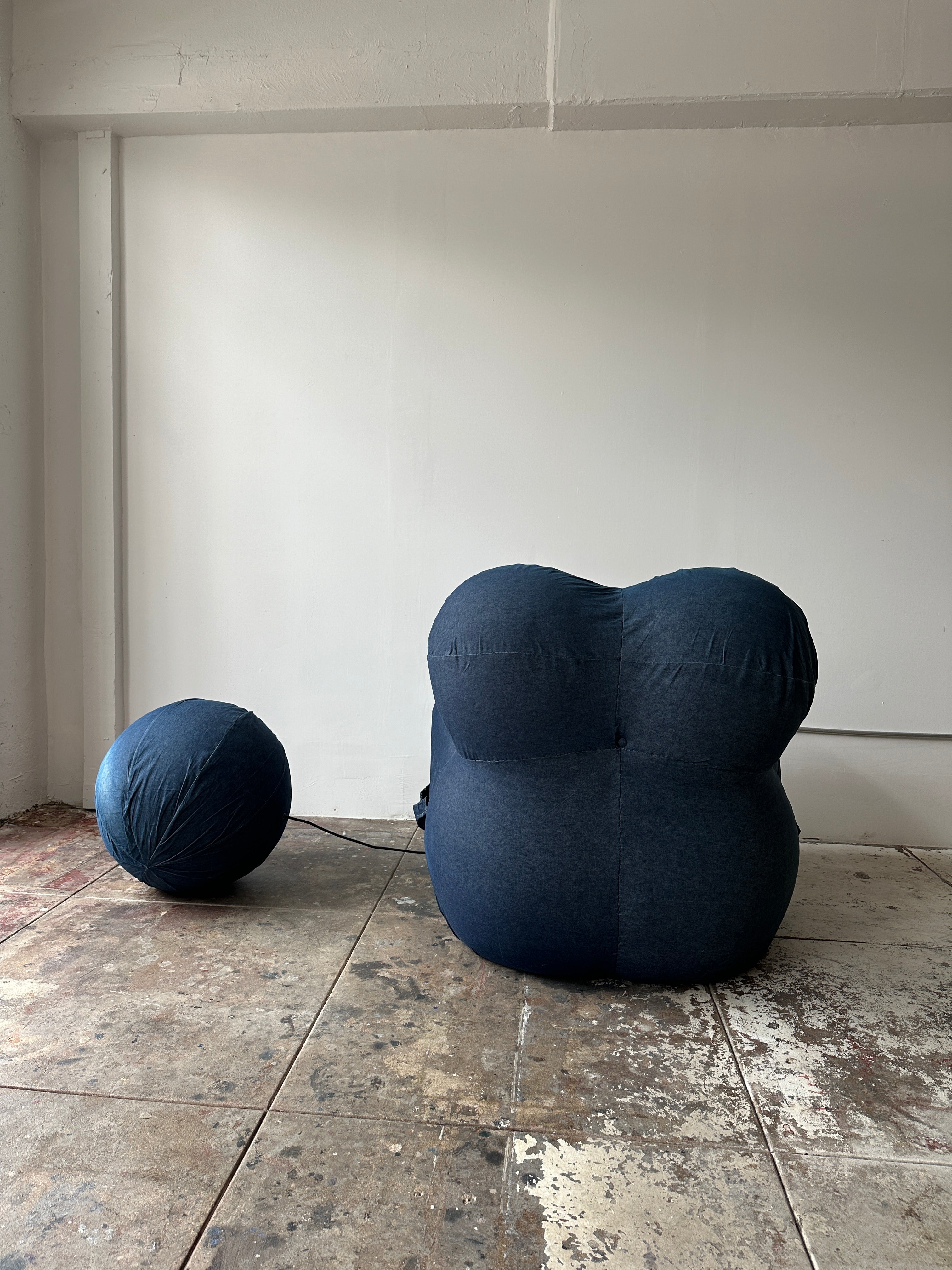 2000s Gaetano Pesce La Mamma UP5 Armchair & UP6 Ottoman for B&B Italia