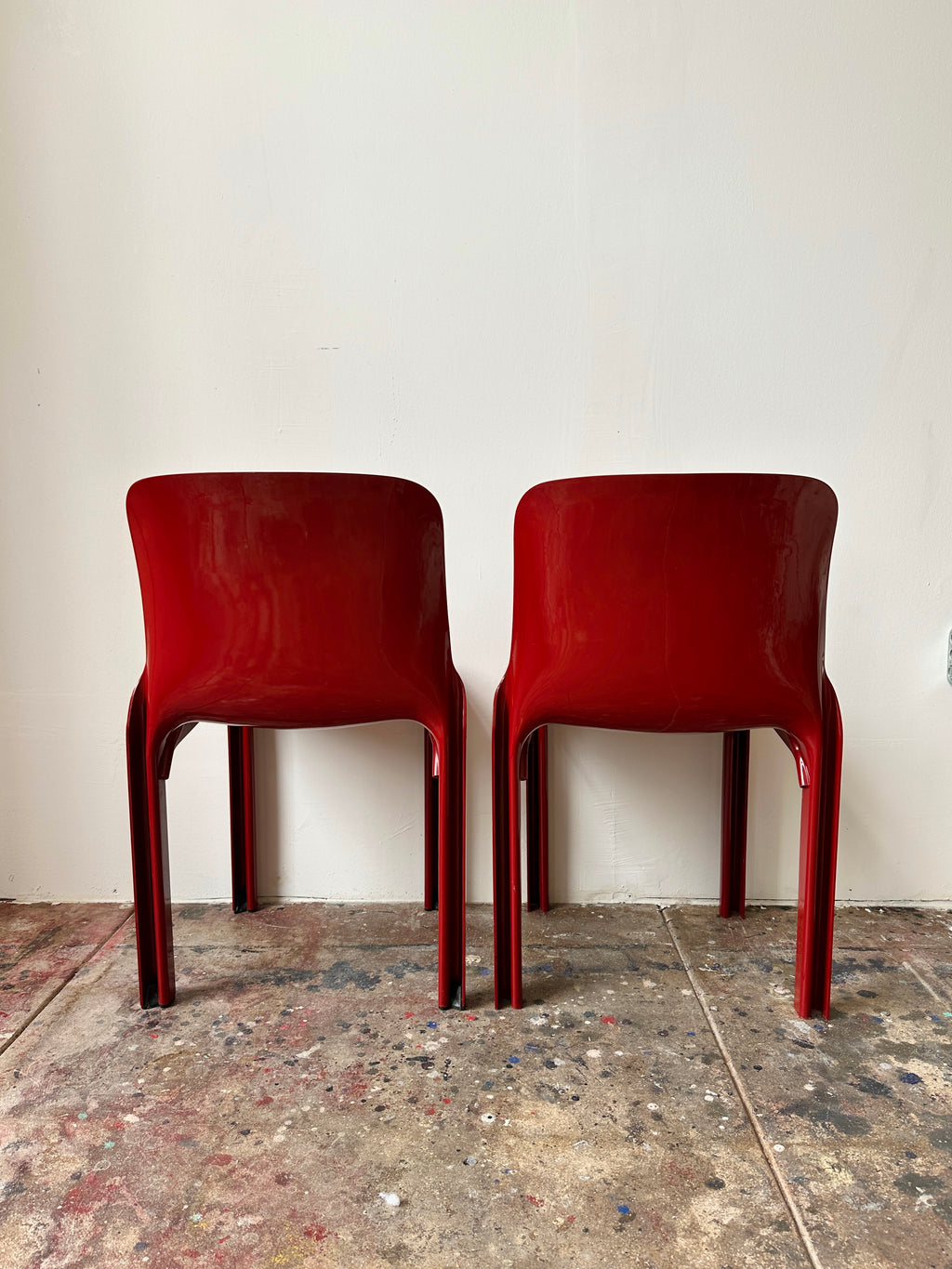 1970s Vico Magistretti Selene Chairs for Artemide