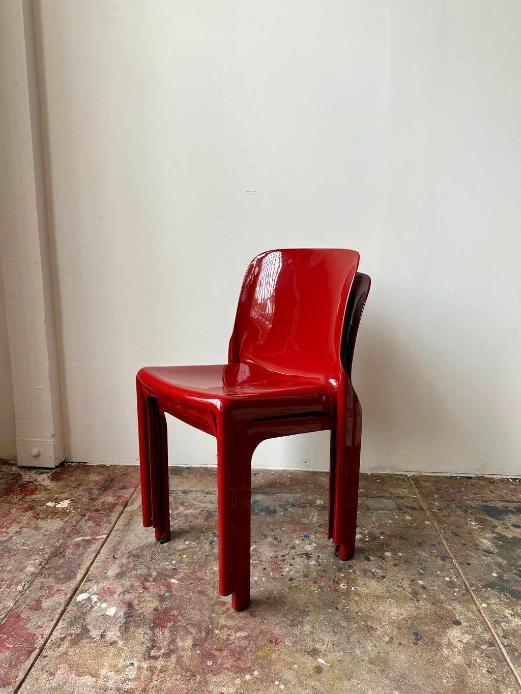 1970s Vico Magistretti Selene Chairs for Artemide