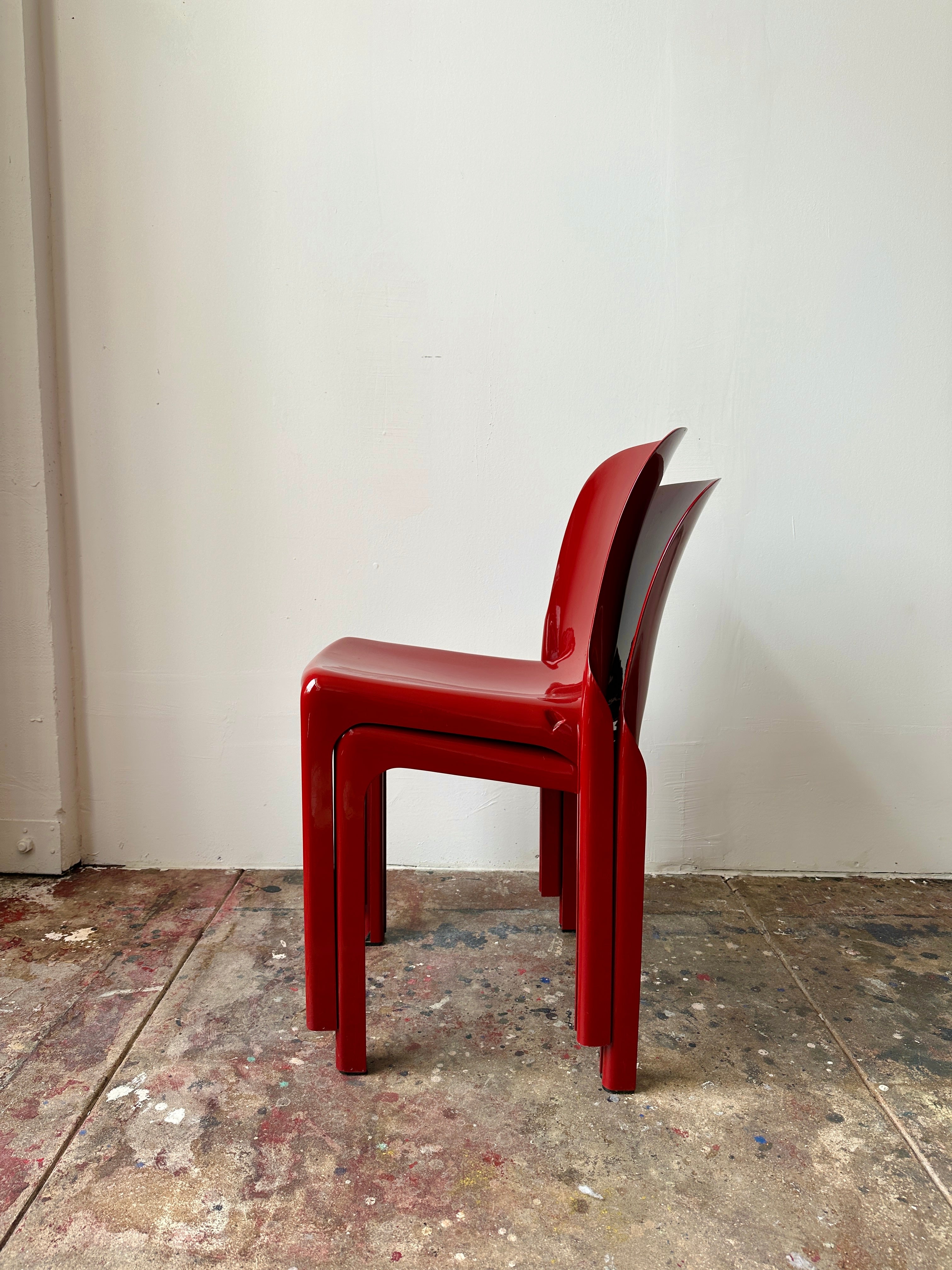 1970s Vico Magistretti Selene Chairs for Artemide