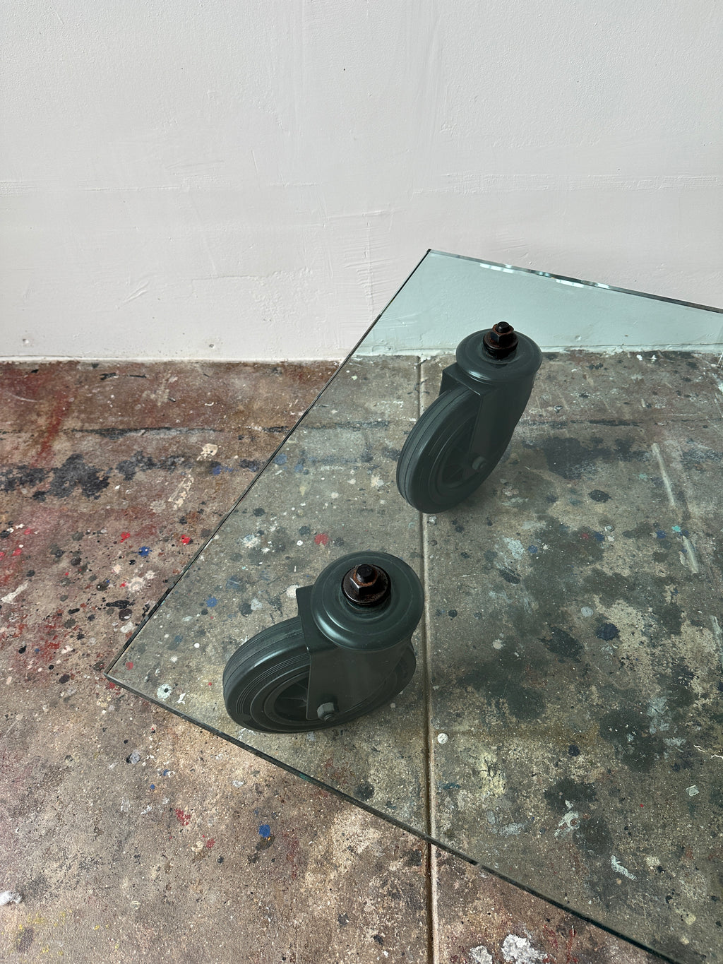 1980s Gae Aulenti Tavolo Con Ruote Coffee Table for Fontana Arte, Medium