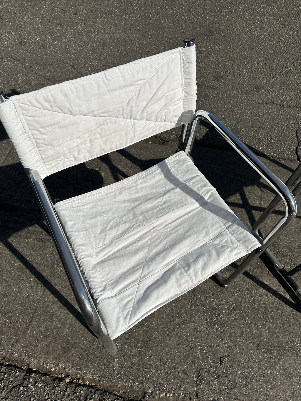 1970s Canvas Folding Chairs by Borge Lindau & Bo Lindekrantz