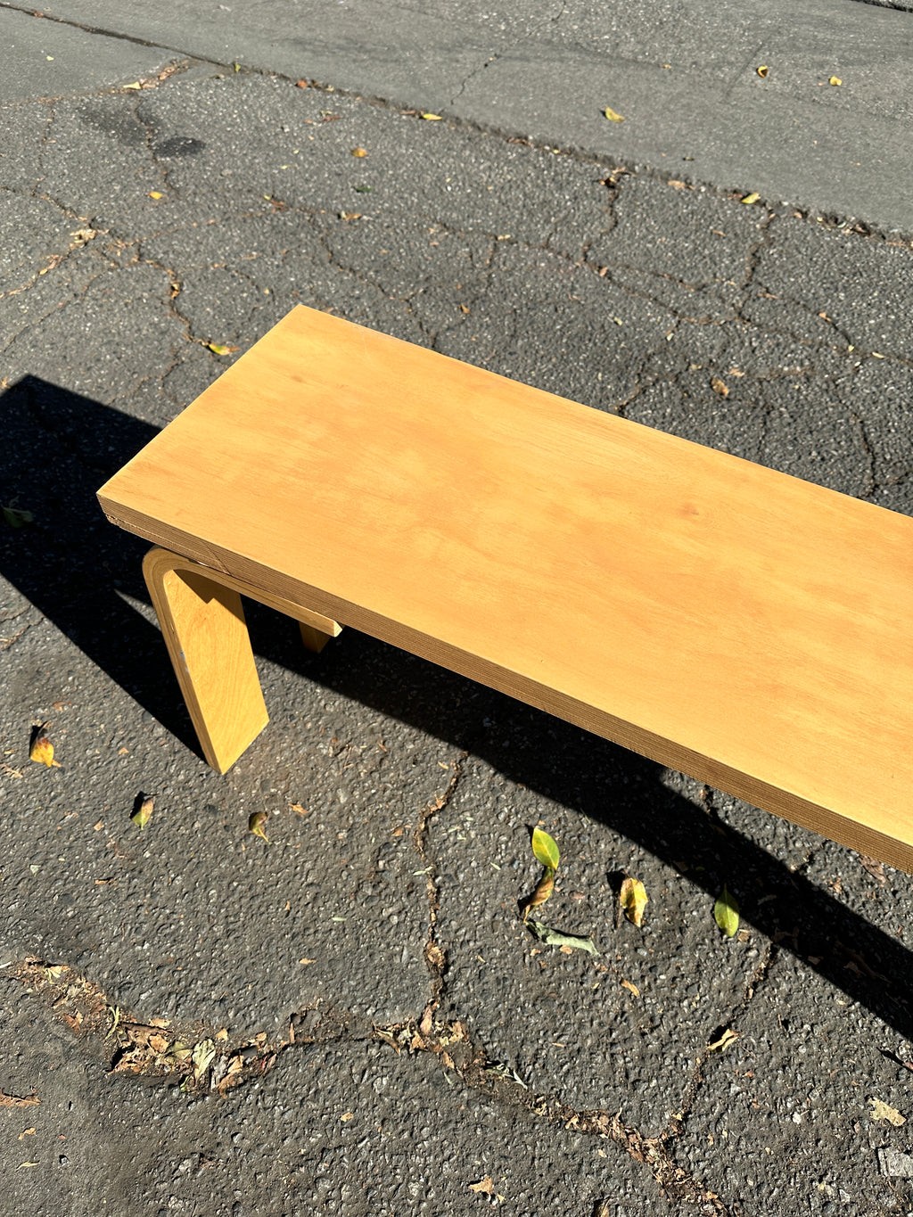 Handmade Baltic Birch Bentwood Leg Bench