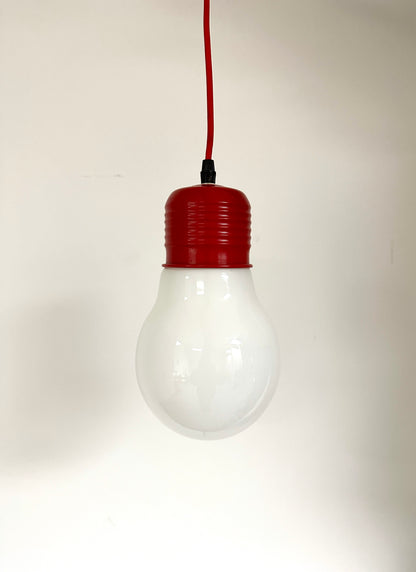 In the Style of Ingo Maurer Light Bulb Pendant