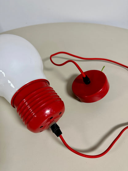 In the Style of Ingo Maurer Light Bulb Pendant