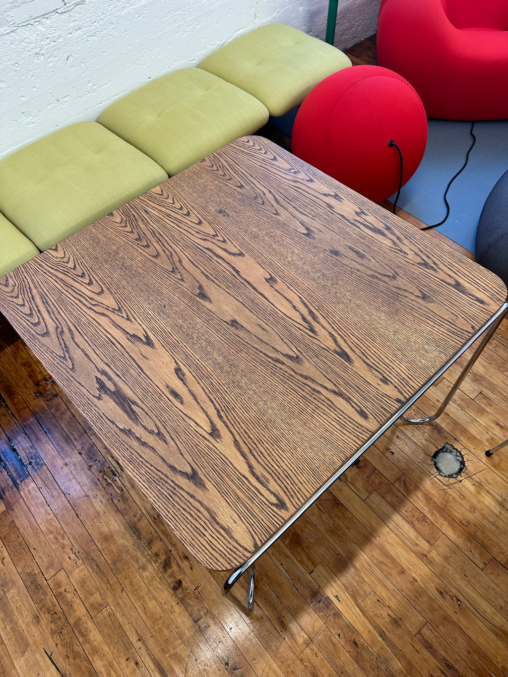 1960s David Rowland Chrome Table