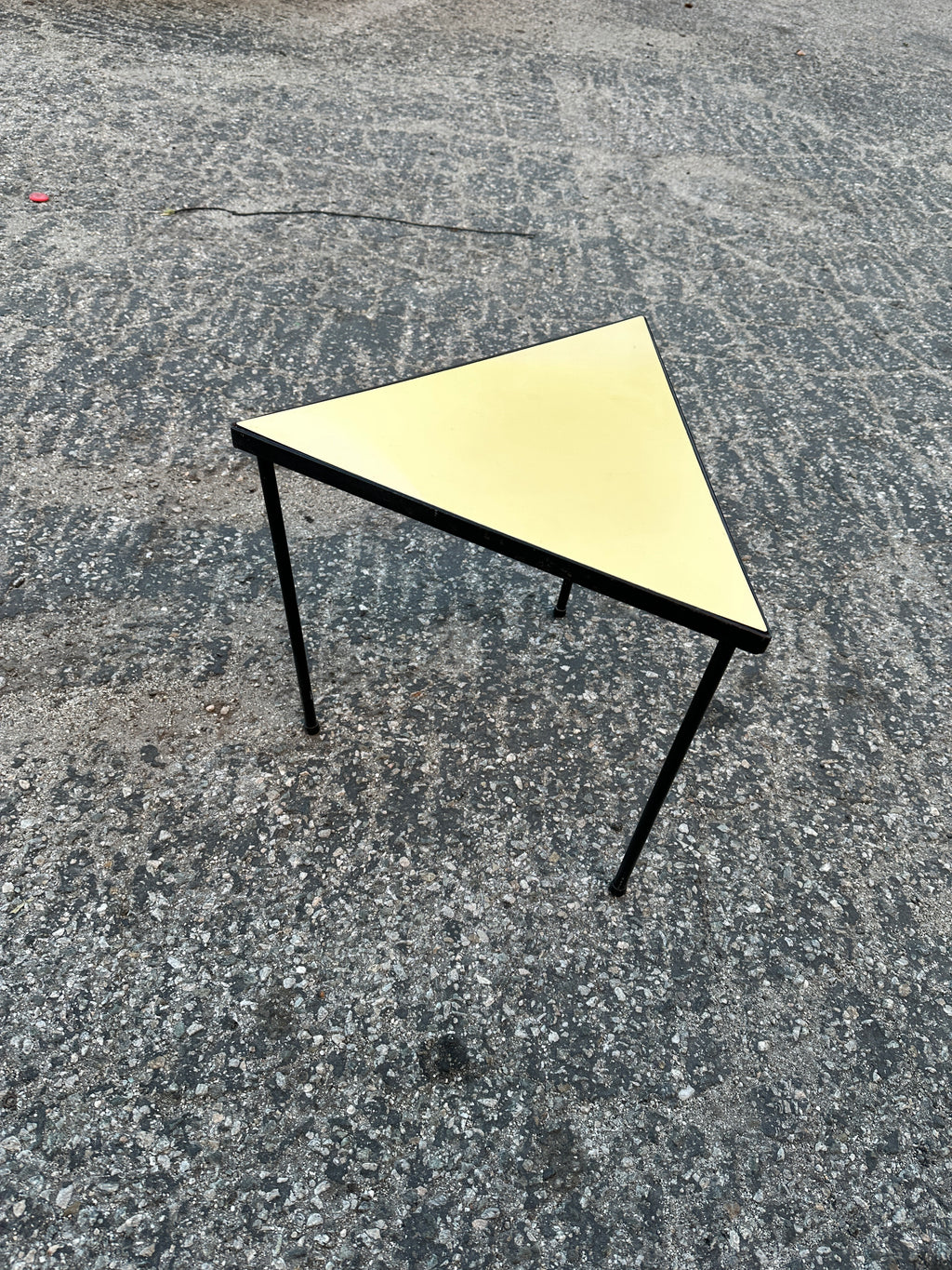 1950s Frederic Weinberg Triangle Side Table