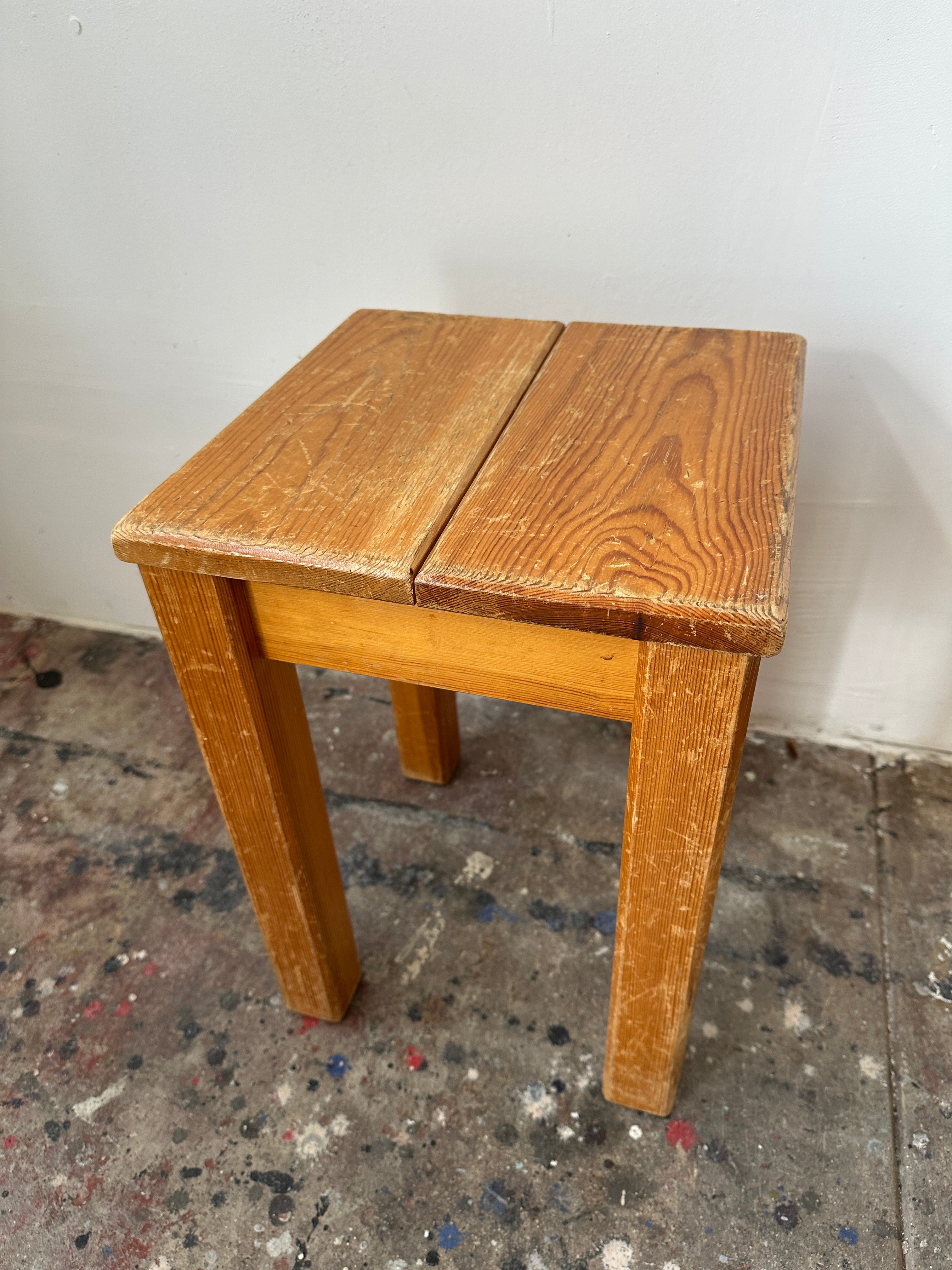 1960s Charlotte Perriand Side Tables in Pine, Produced In France