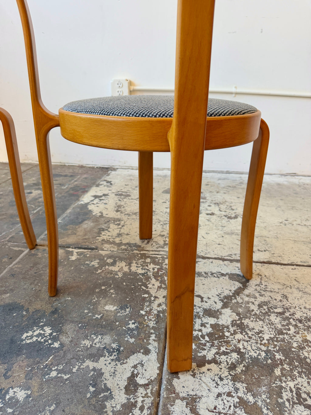 1980s Beech Bistro Chairs & Table by Johnny Sørensen and Rud Thygesen for Magnus Olesen