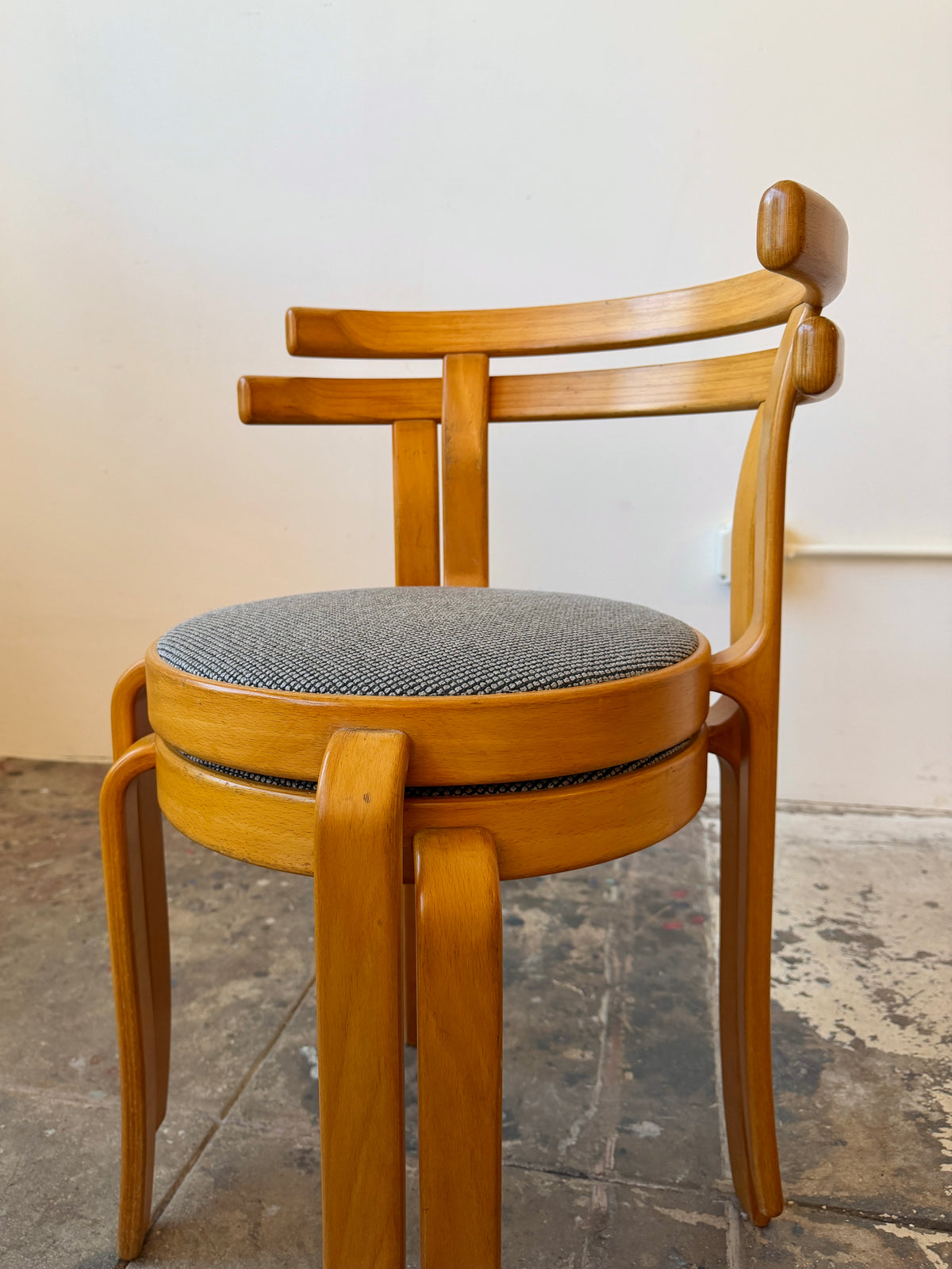 1980s Beech Bistro Chairs & Table by Johnny Sørensen and Rud Thygesen for Magnus Olesen
