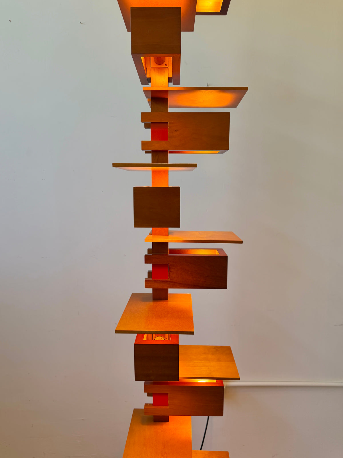 Early 2000s Frank Lloyd Wright Taliesin 2 Floor Lamp by Yamagiwa in Cherry