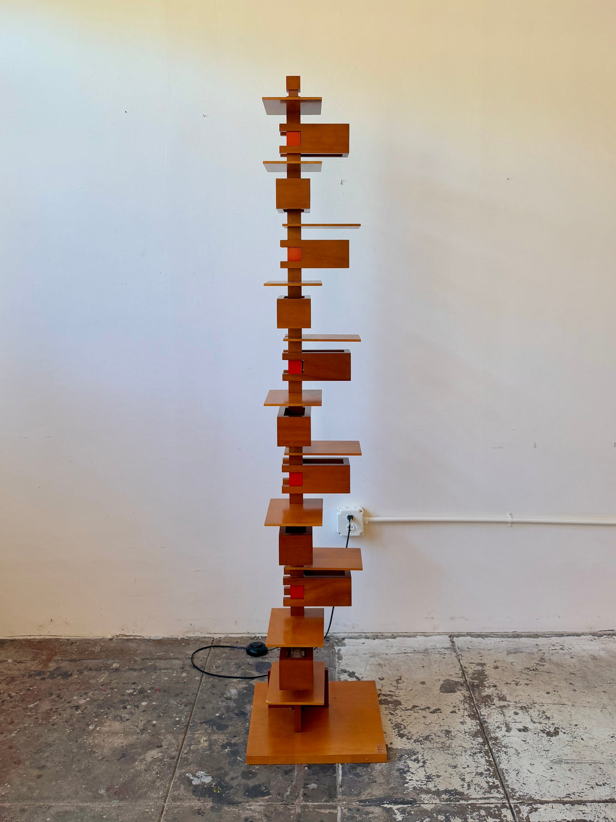 Early 2000s Frank Lloyd Wright Taliesin 2 Floor Lamp by Yamagiwa in Cherry