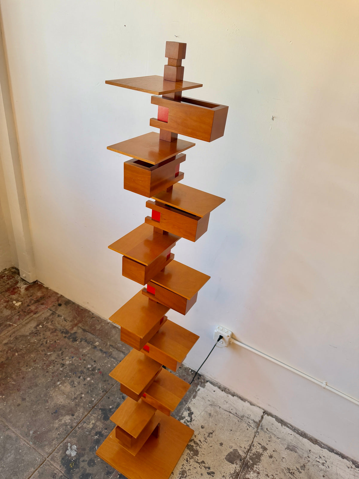 Early 2000s Frank Lloyd Wright Taliesin 2 Floor Lamp by Yamagiwa in Cherry