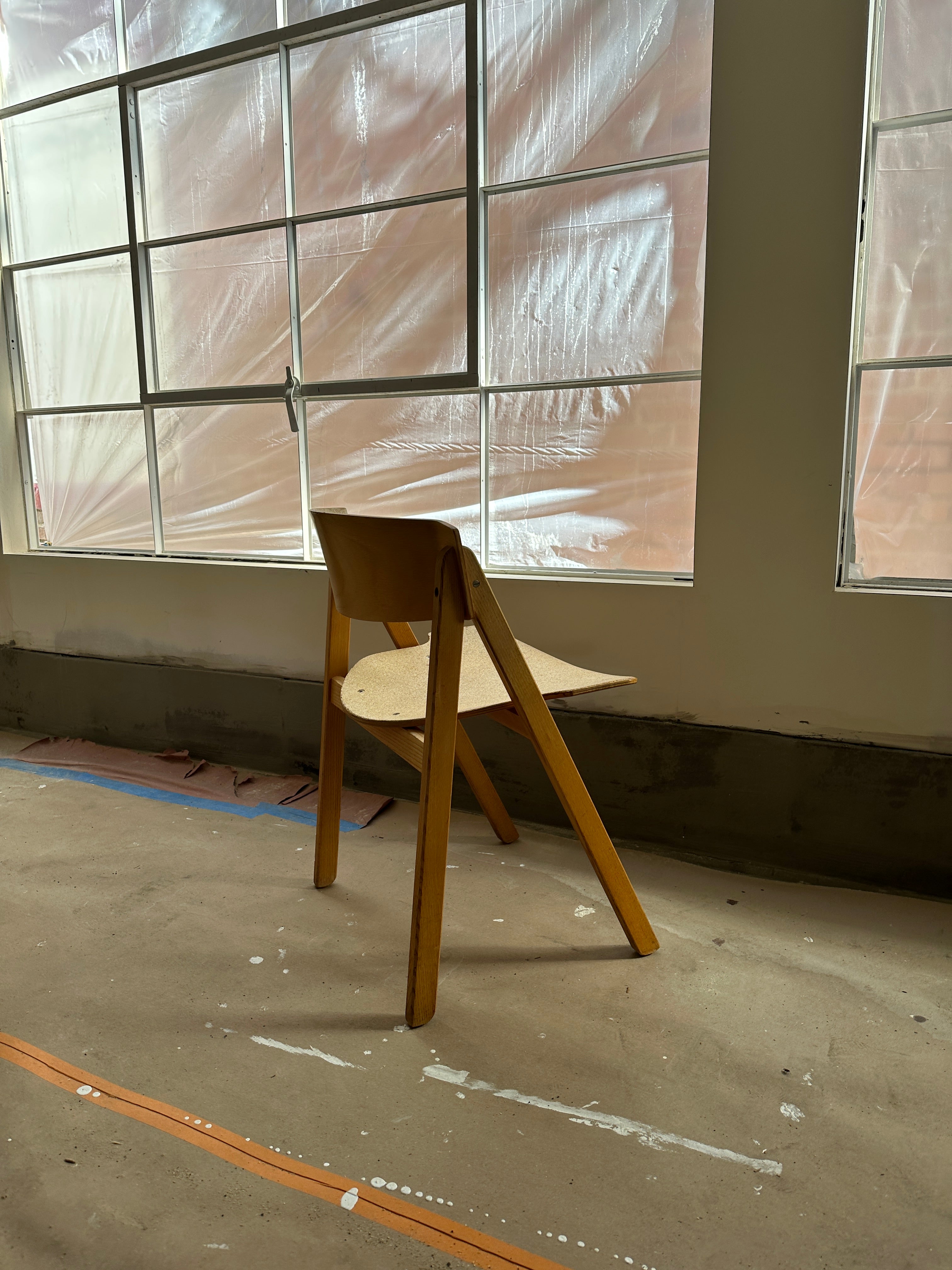 1970s Victor Bernt Cork & Oak Wood Chairs