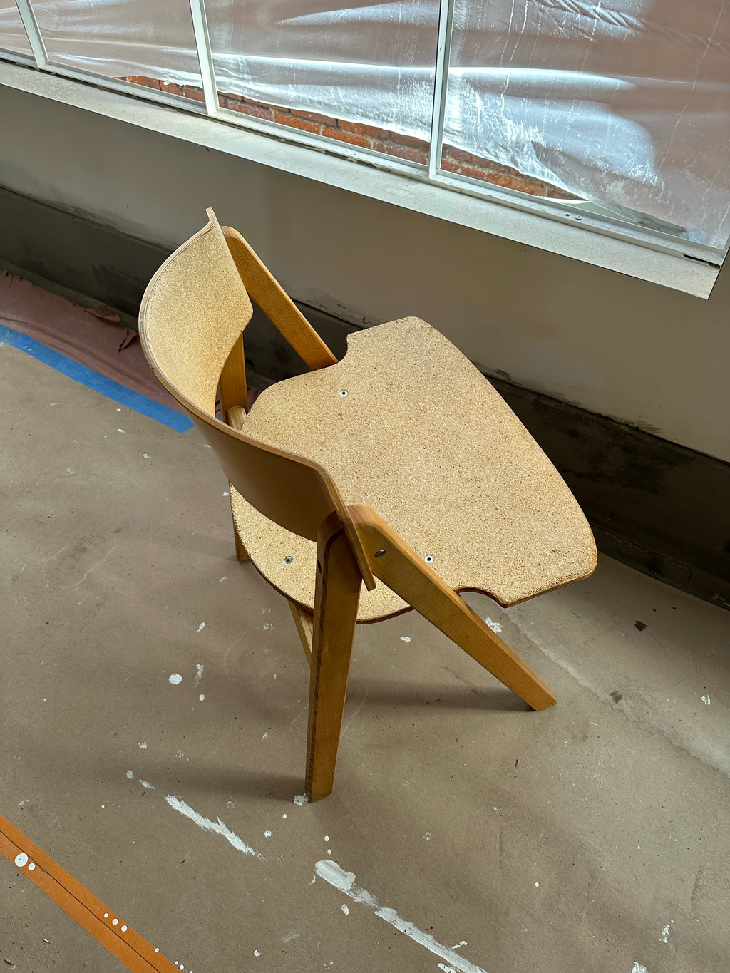 1970s Victor Bernt Cork & Oak Wood Chairs