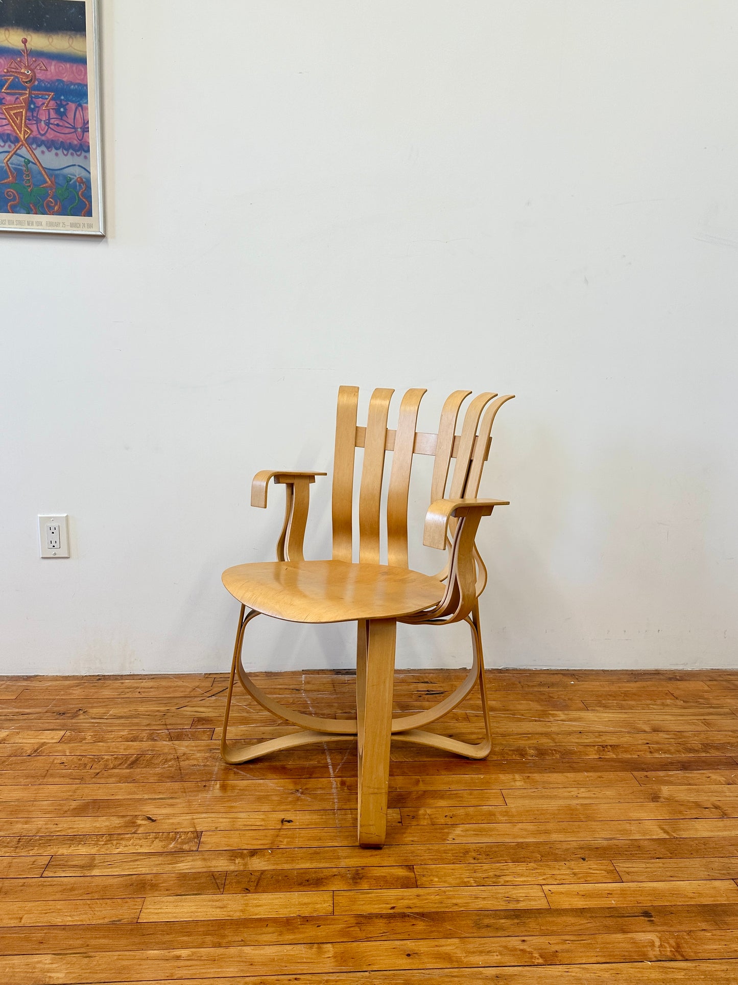 1990s Knoll 91A Hat Trick Arm Chair by Frank Gehry