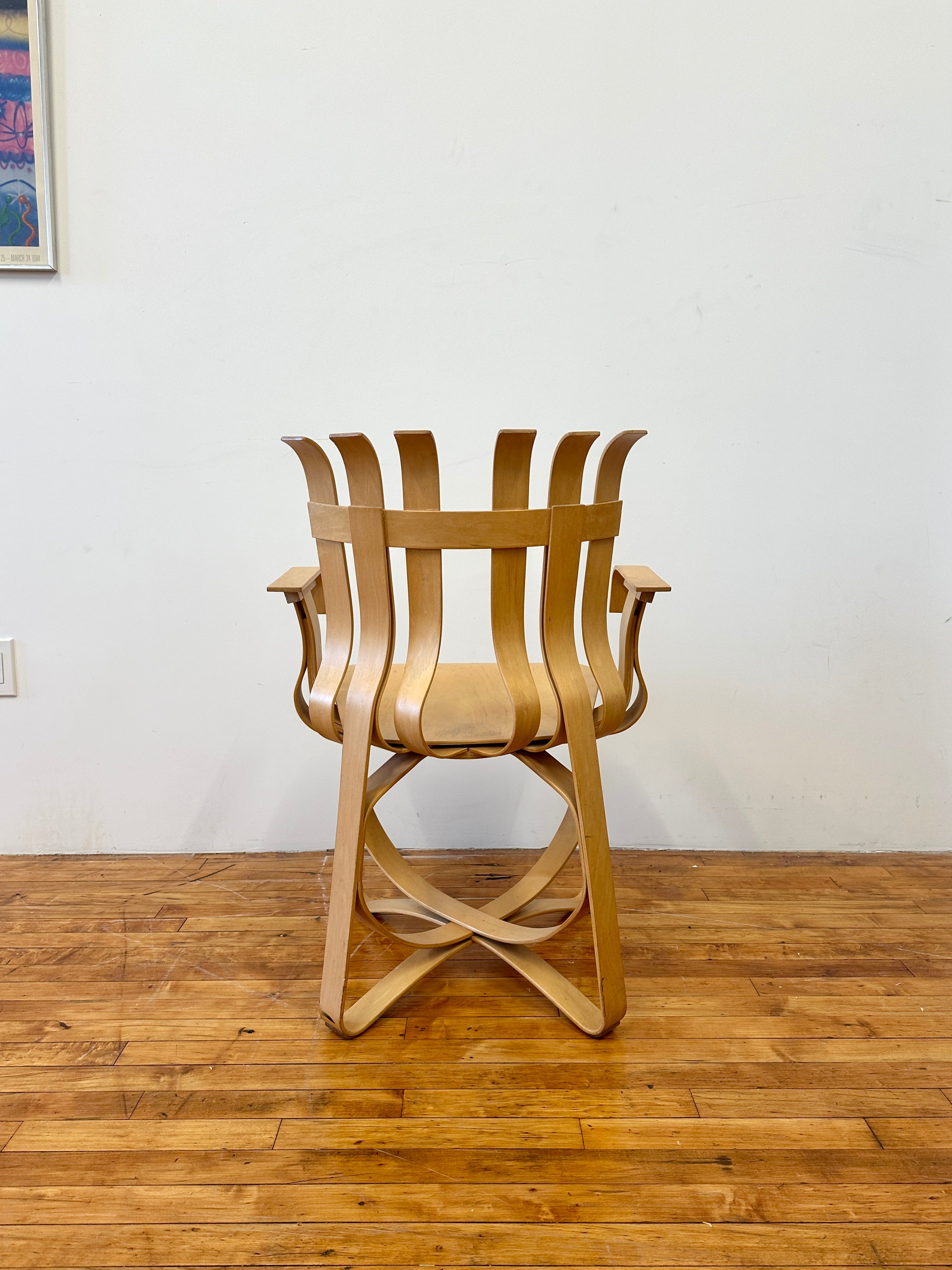 1990s Knoll 91A Hat Trick Arm Chair by Frank Gehry