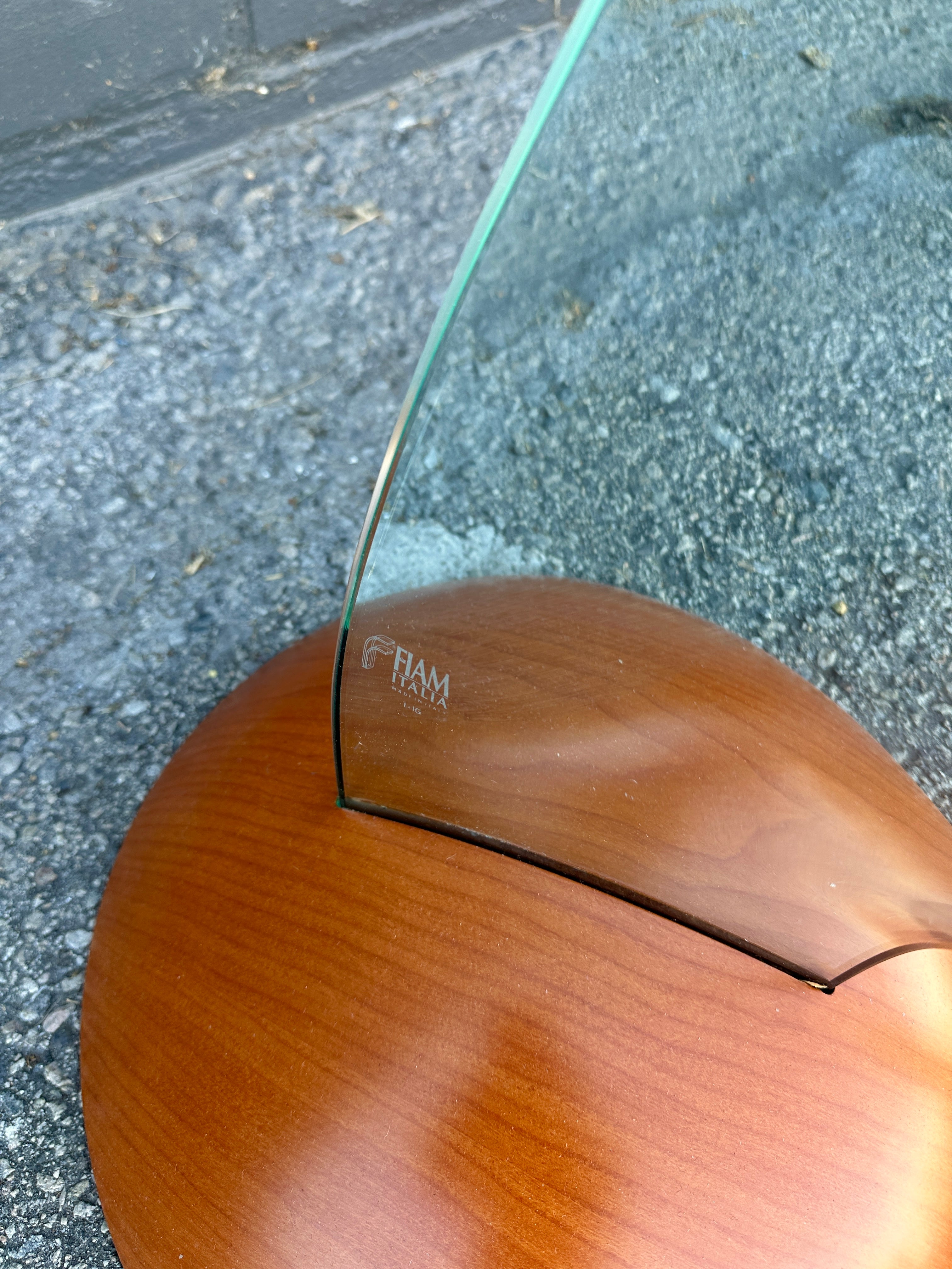 Early 2000s Fiam Italia Specchio Admiral Mirror by Fabio Dibartolomei